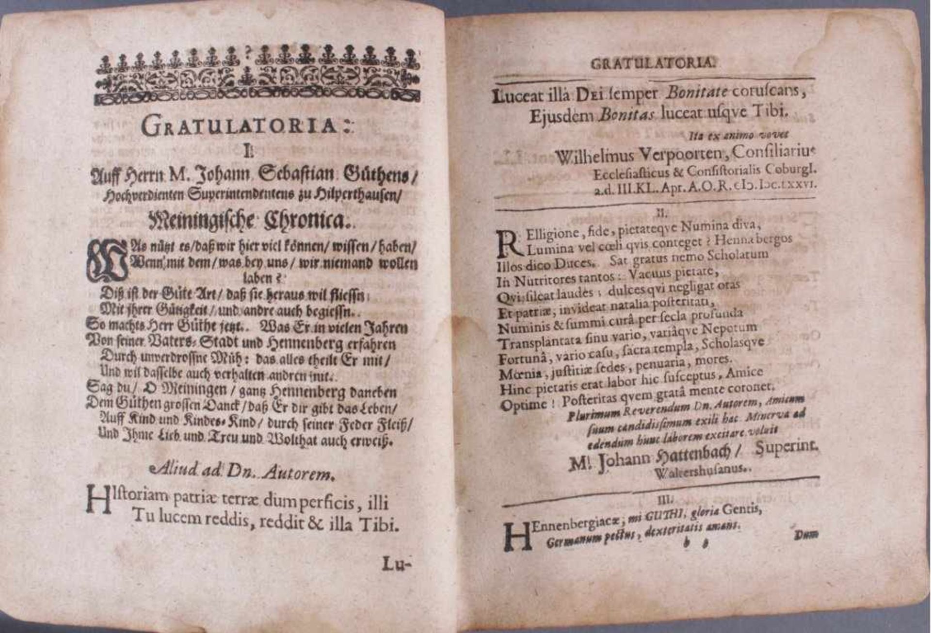 4 Bücher aus dem 16. und 17. Jh., Zusammen im ein BuchI. Buch. Poligraphia von Meiningen 1676. - Bild 3 aus 33