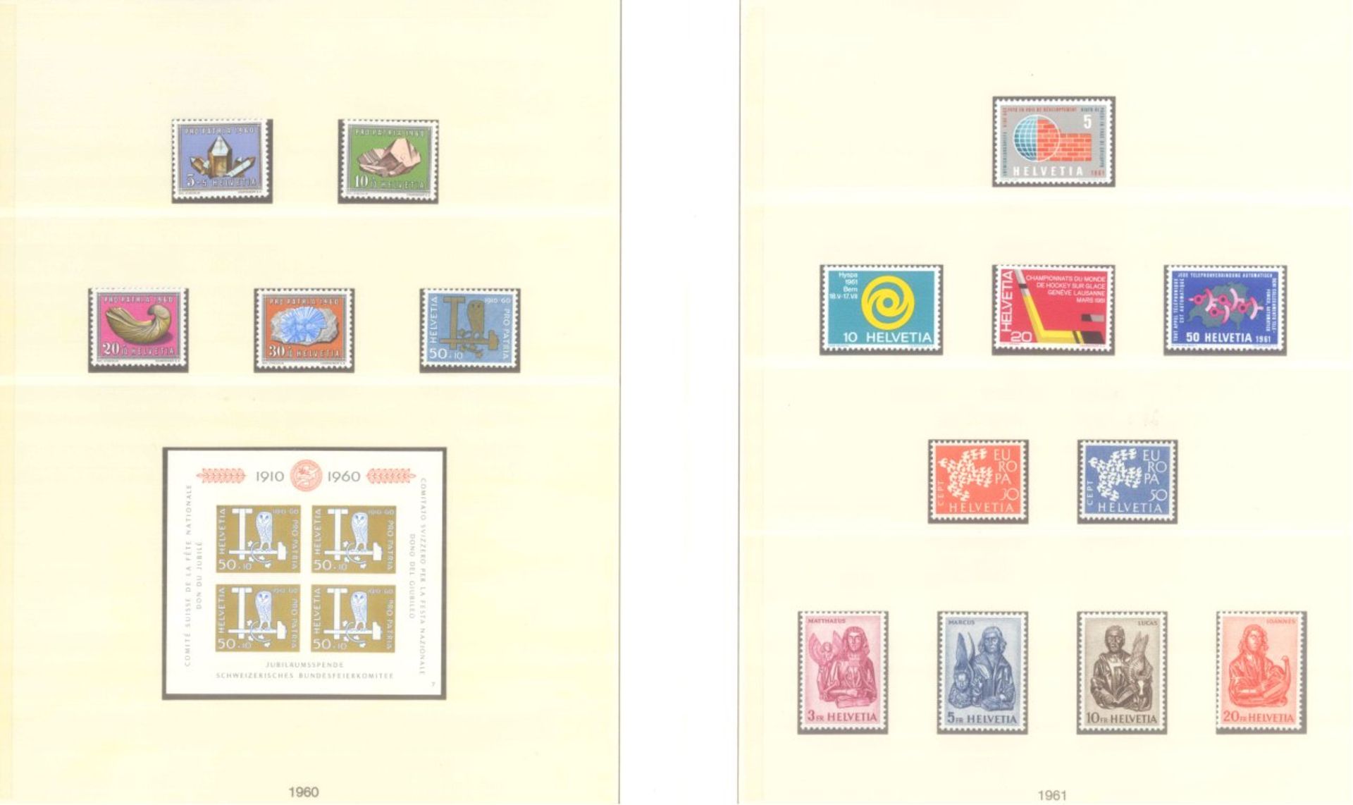 SCHWEIZ 1942-1963; mit 85,- SCHWEIZER FRANKEN NOMINALEpostfrische Sammlung im LINDNER T- - Bild 14 aus 18
