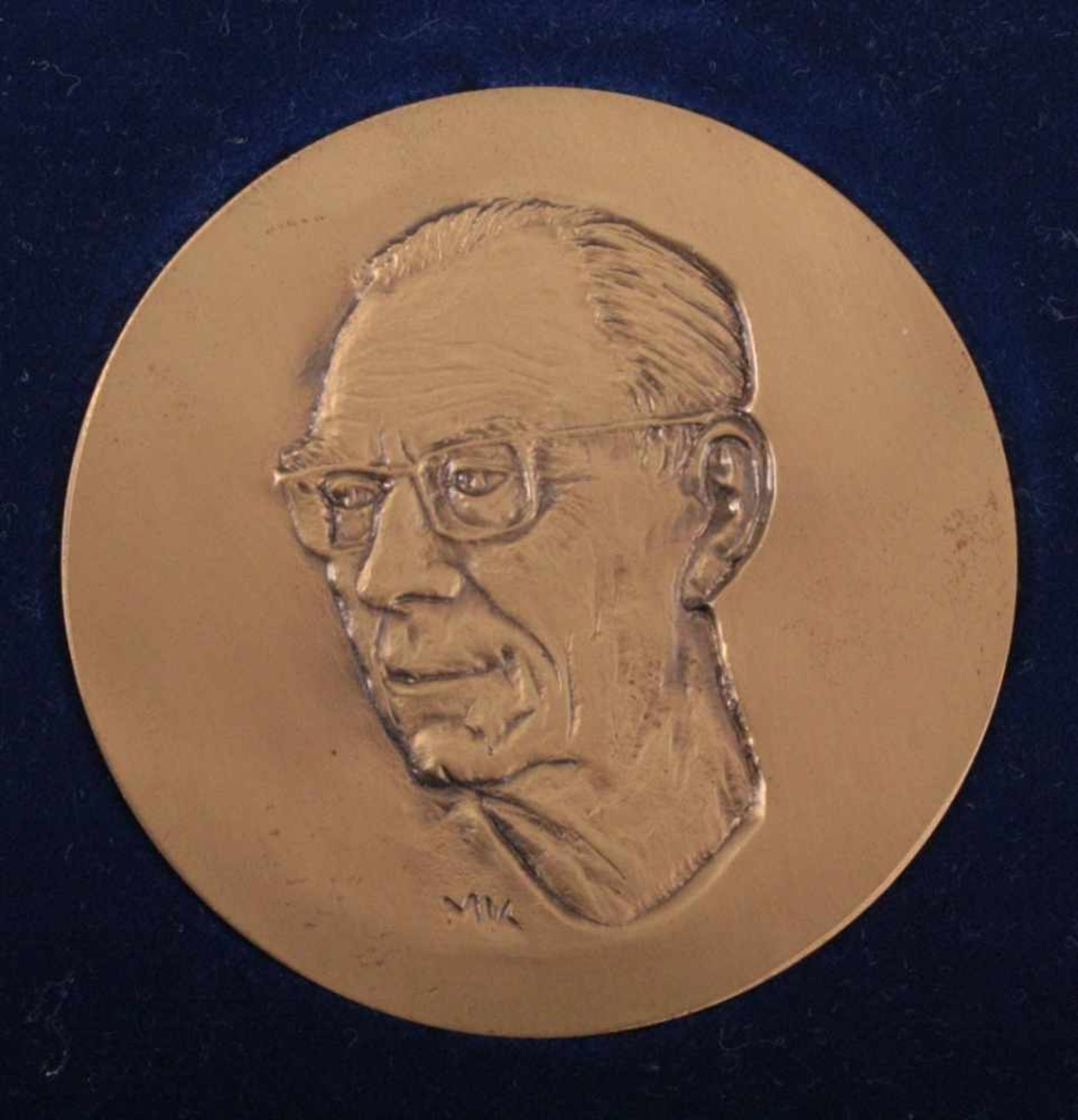 Medaille Lennart Bernadotte (1909-1979)Vorderseite: Porträt nach links und monogrammiert "MK",