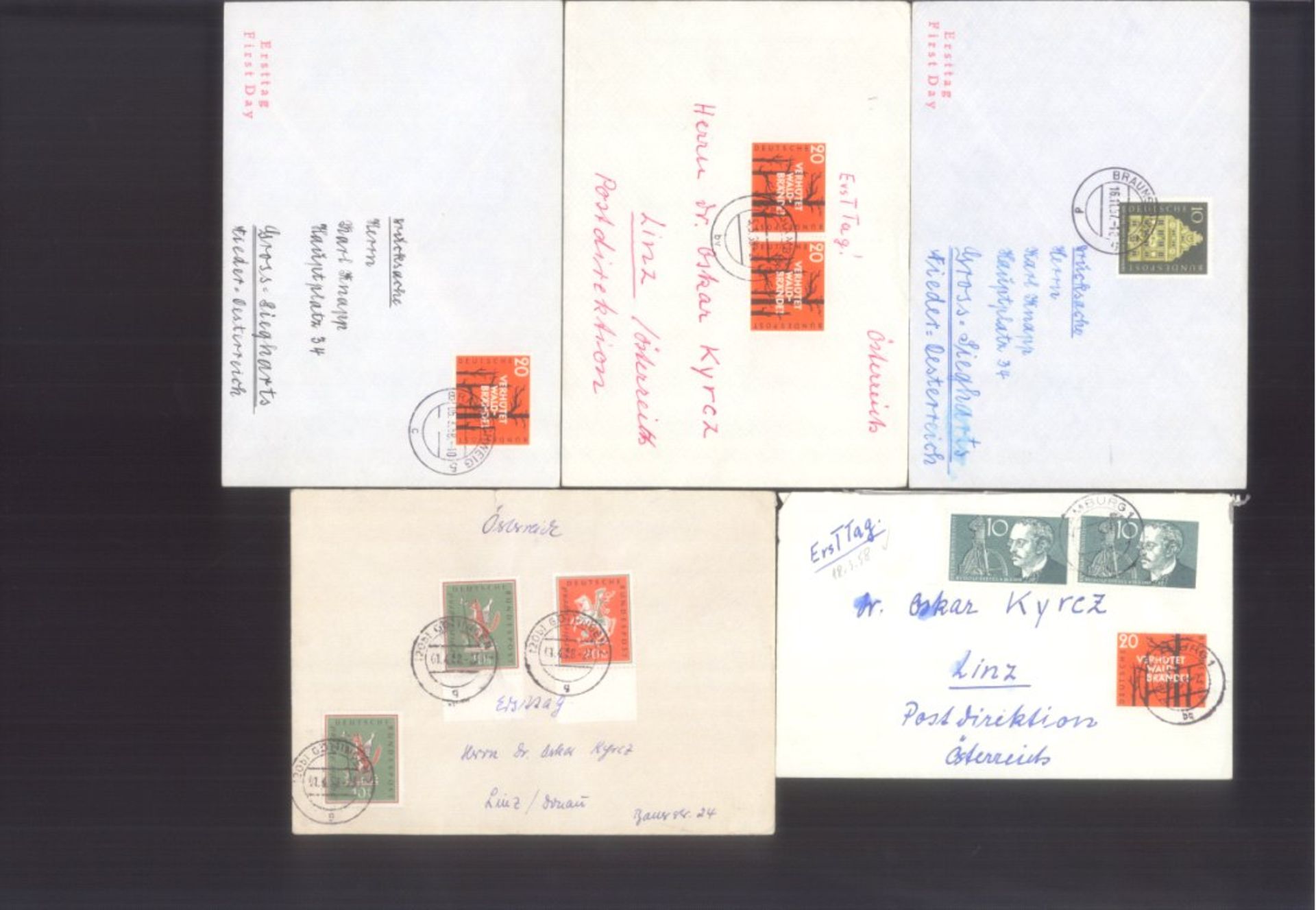 BUND 1949-1959, bessere Ersttagsbriefe! 1200,- Euro KW59 Bedarfs-Ersttagsbriefe ab Michelnummer 113, - Bild 9 aus 11