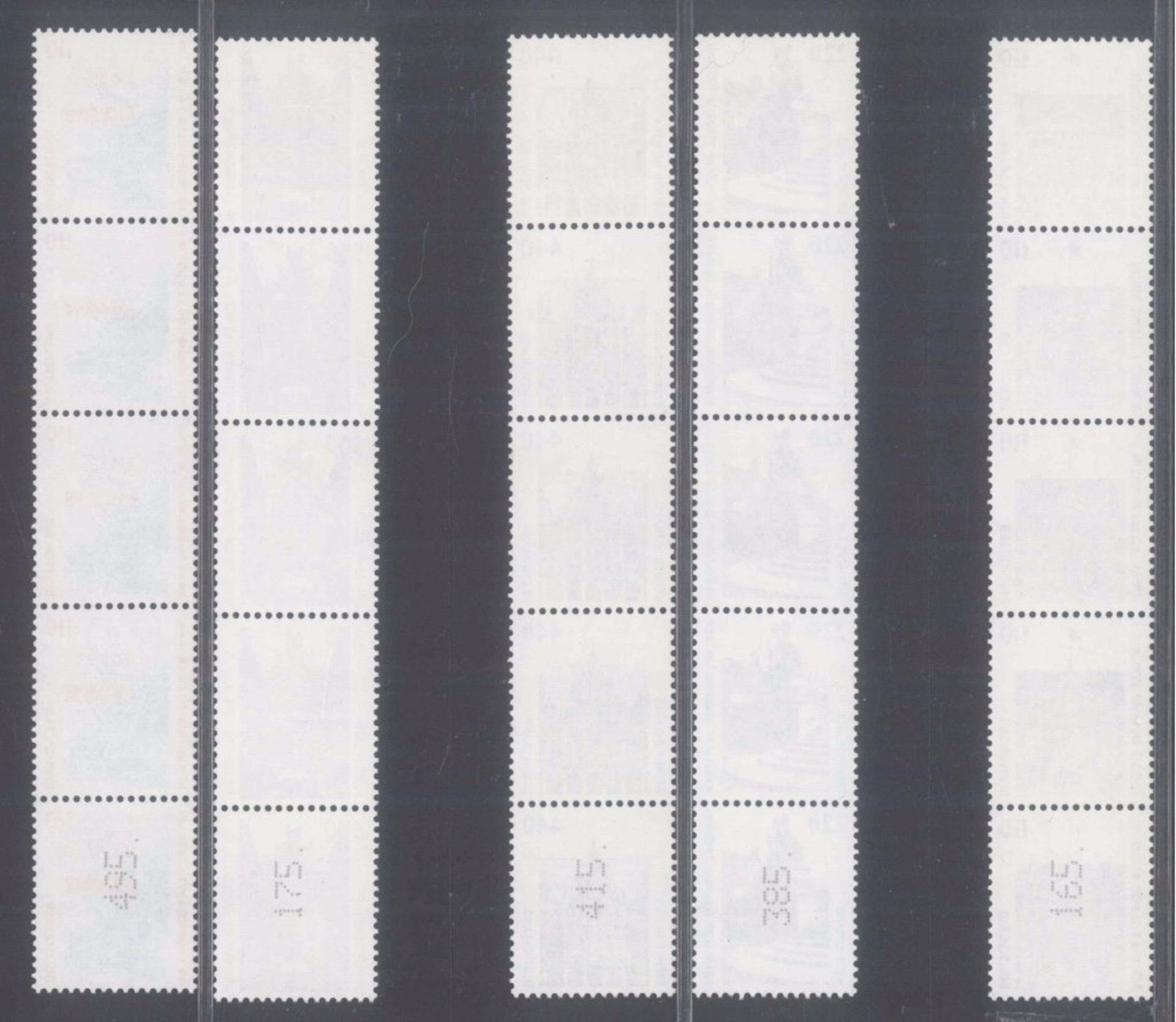 BUND 1987-1998 ROLLENMARKEN 5er-Streifen Serie SWKpostfrische Sammlung von 21 verschiedenen - Bild 4 aus 4