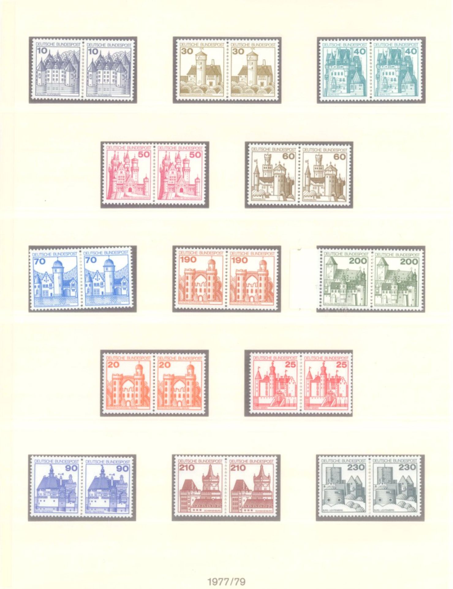 BUND 1951-1997 WAAGERECHTE PAARE von Dauerserienreichhaltige postfrische Sammlung ab POSTHORN bis - Bild 7 aus 14