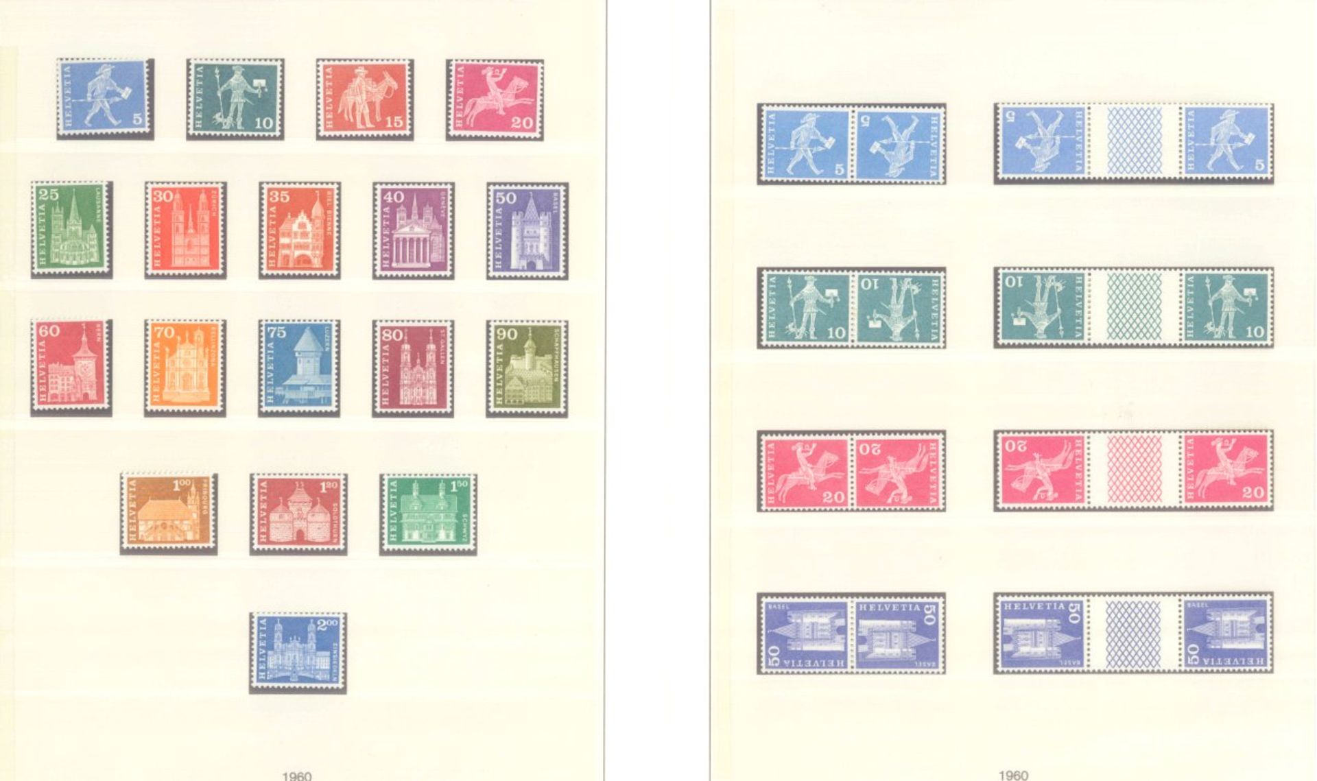 SCHWEIZ 1942-1963; mit 85,- SCHWEIZER FRANKEN NOMINALEpostfrische Sammlung im LINDNER T- - Bild 13 aus 18