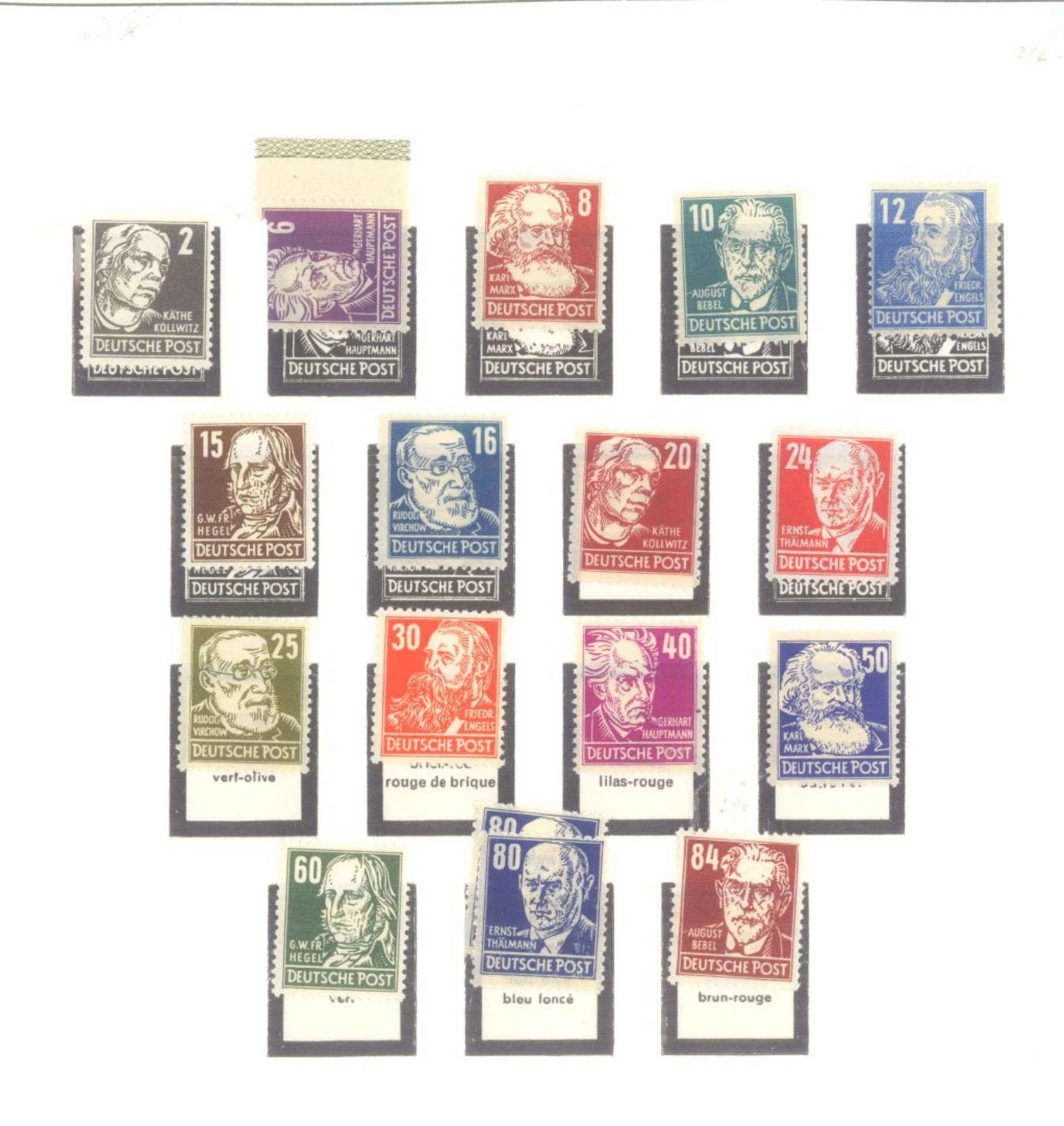 SOWJETISCHE BESATZUNGSZONE 1948-1949postfrische Sammlung auf alten Lindner - Falzlosblättern - Bild 2 aus 5