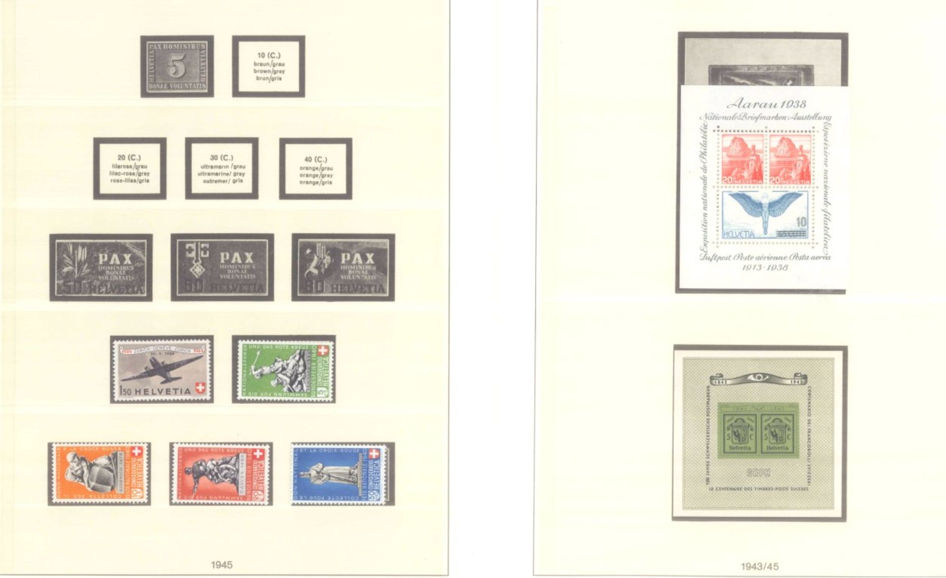 SCHWEIZ 1942-1963; mit 85,- SCHWEIZER FRANKEN NOMINALEpostfrische Sammlung im LINDNER T- - Bild 3 aus 18