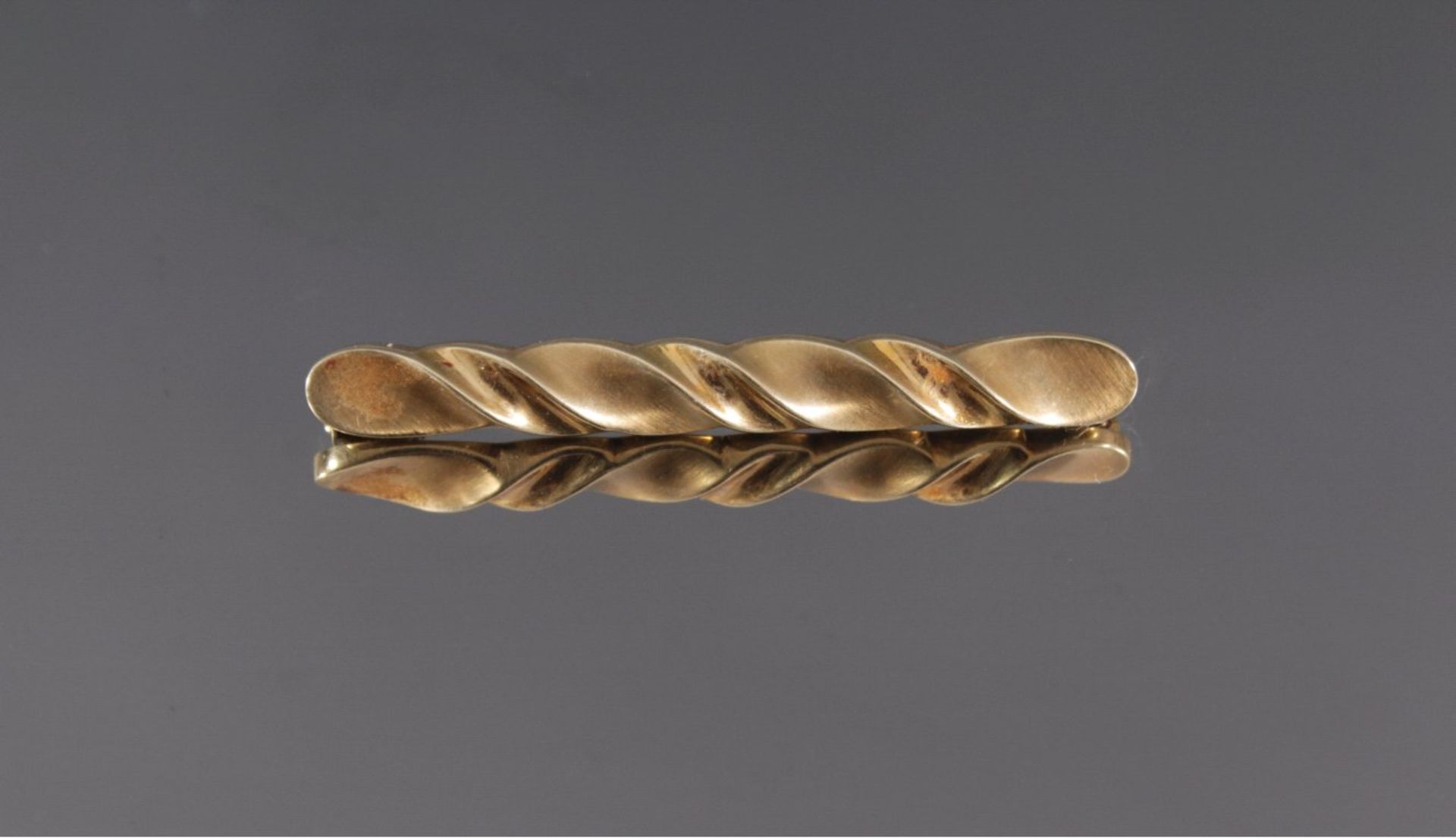 Brosche585/000 Gelbgold, ca. Länge 6 cm, 5,1 g