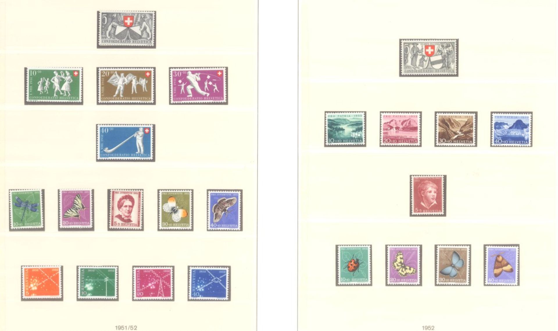 SCHWEIZ 1942-1963; mit 85,- SCHWEIZER FRANKEN NOMINALEpostfrische Sammlung im LINDNER T- - Bild 7 aus 18