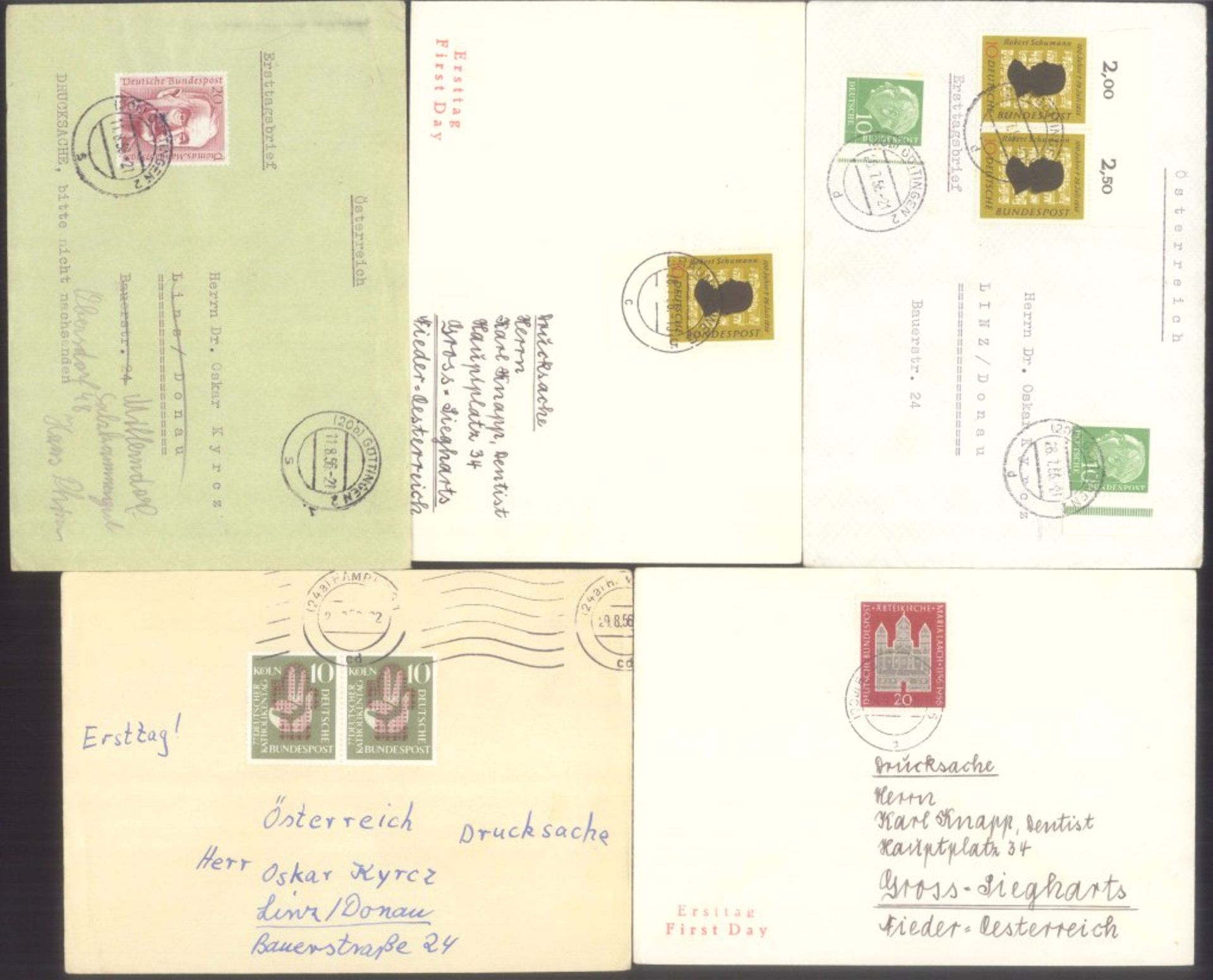 BUND 1949-1959, bessere Ersttagsbriefe! 1200,- Euro KW59 Bedarfs-Ersttagsbriefe ab Michelnummer 113, - Bild 4 aus 11