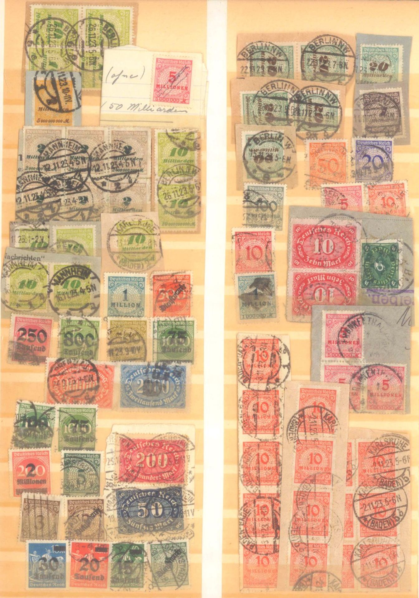 FRANKENTHALER NACHLASSuriger Nachlass mit Briefmarken und Belegen. Dabei DeutschesReich, altes - Bild 3 aus 46