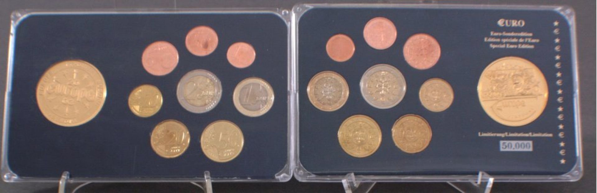2 Euro-Sondereditionen, Kusmünzen + Gedenkmünze, 20032 Euro-Sondereditionen, Kusmünzen +