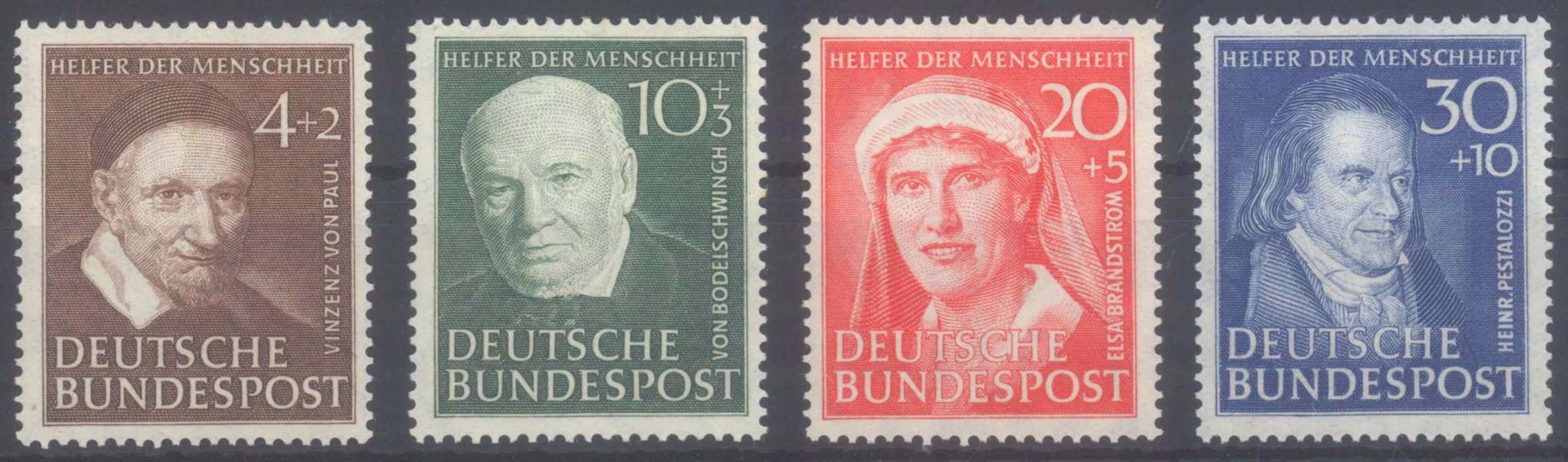 BUND 1951, Wohlfahrt, Katalogwert 140,- EuroMichelnummern 143-146, postfrisch Pracht, Katalogwert