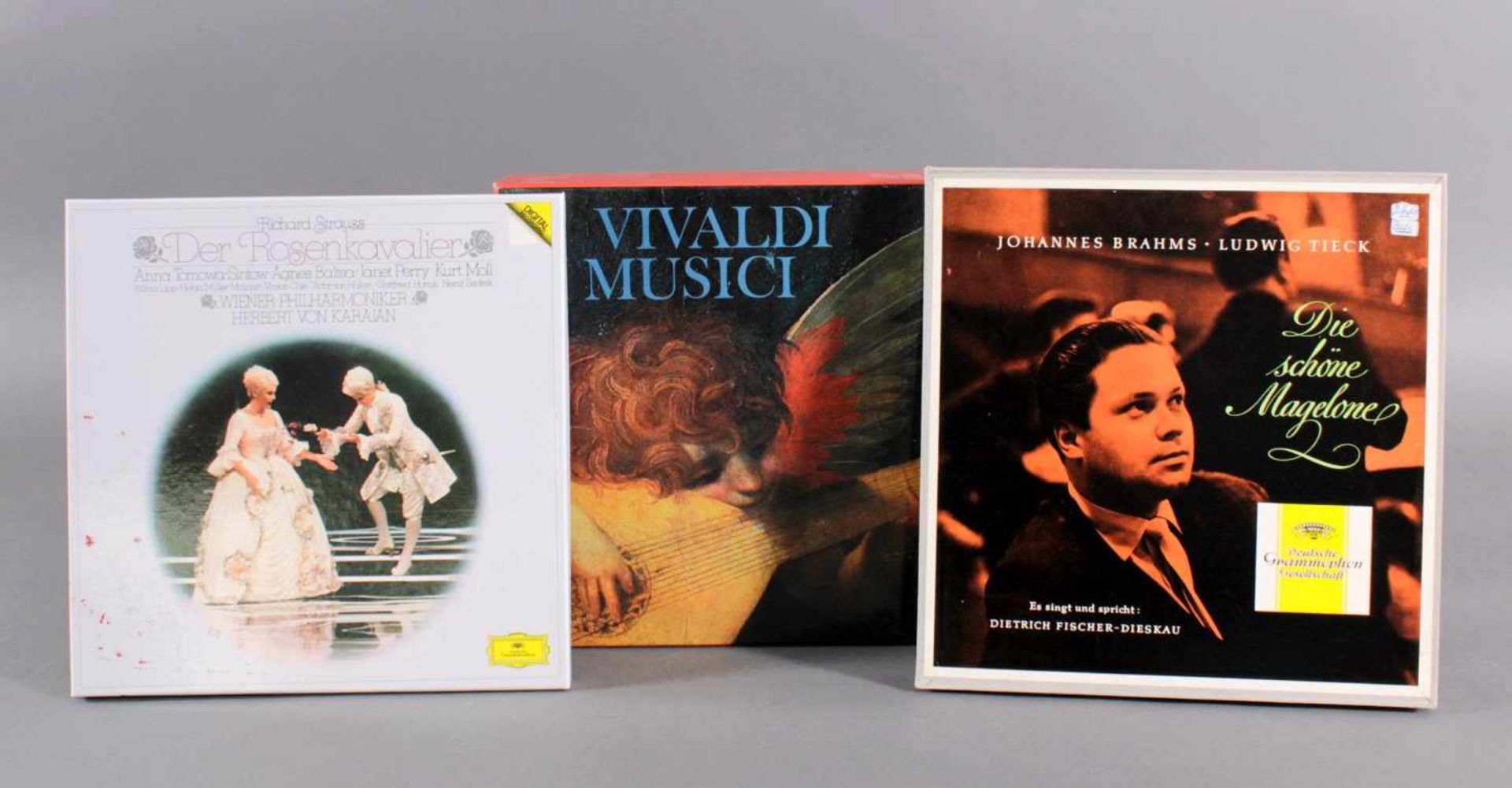 3 Klassik LP Sets1x Vivaldi i Musica 18 LPs inklusive Booklet, Phillips.1x Johannes Brahms, Die