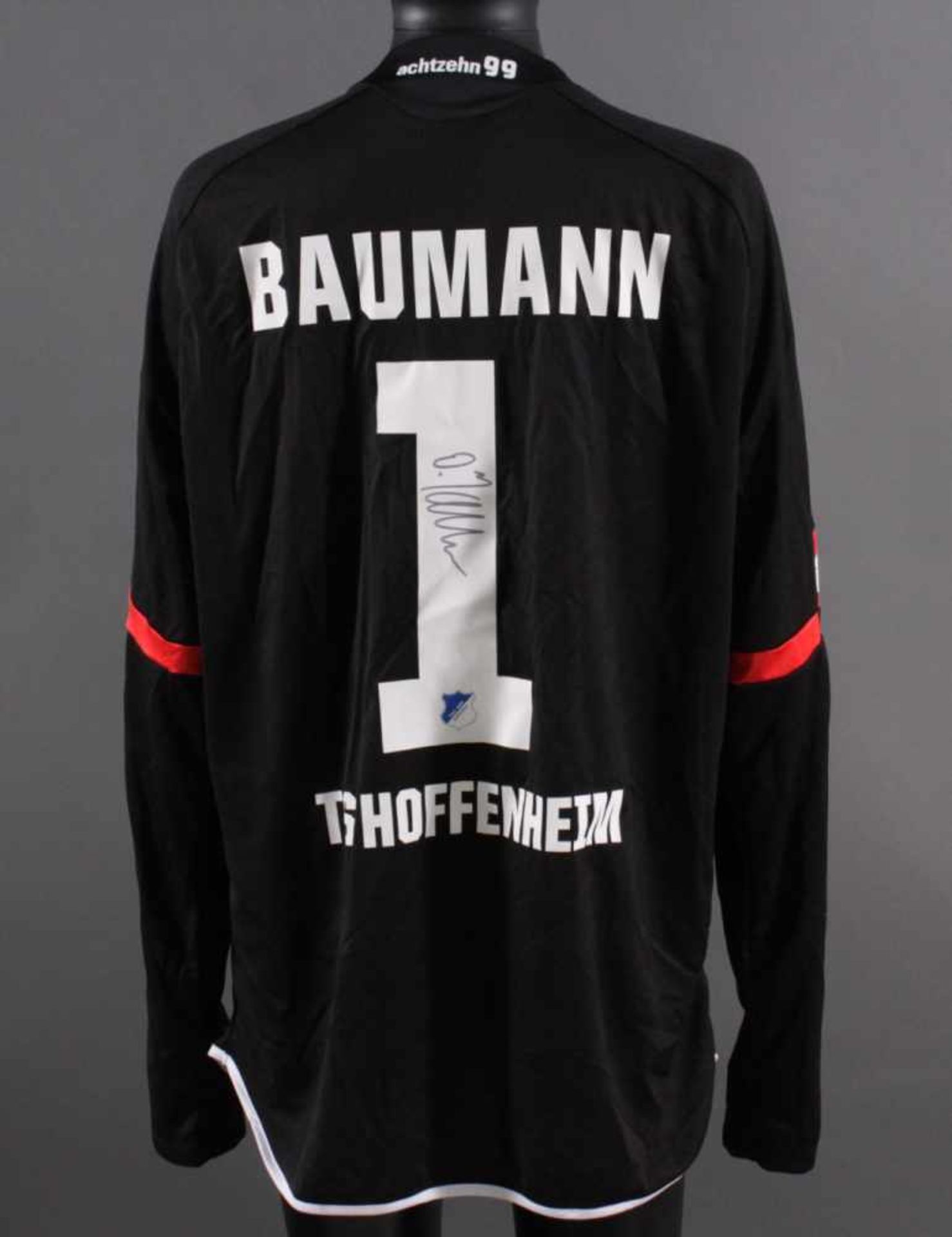 TSG Hoffenheim Trikot mit original Unterschrift von Baumannbeflockt und signiert, Größe XXL - Bild 2 aus 2