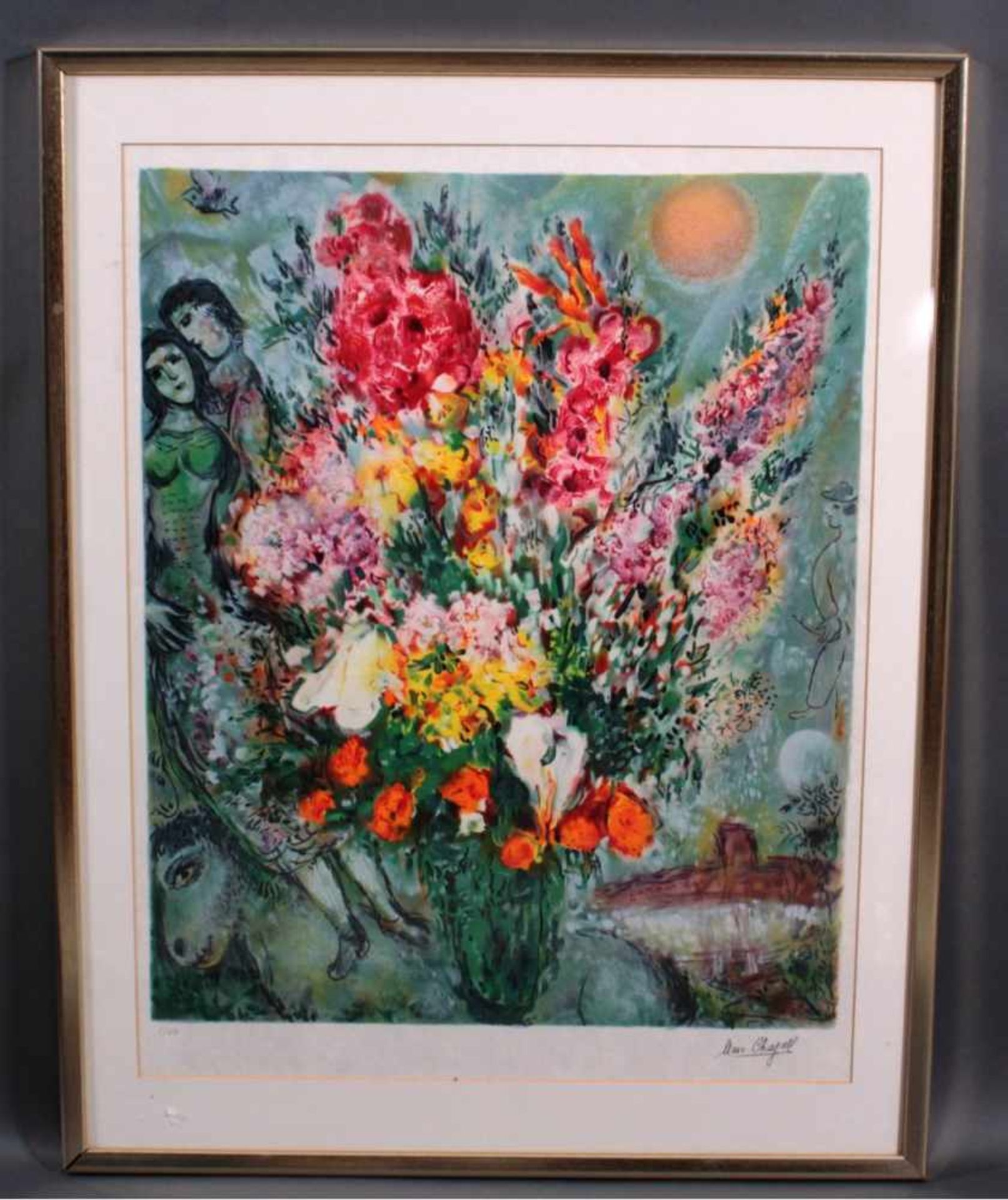 Marc Chagall 1887-1985, Le BougeutVon 1981, 2 von 250, Farblithographie, in der Plattesigniert "Marc