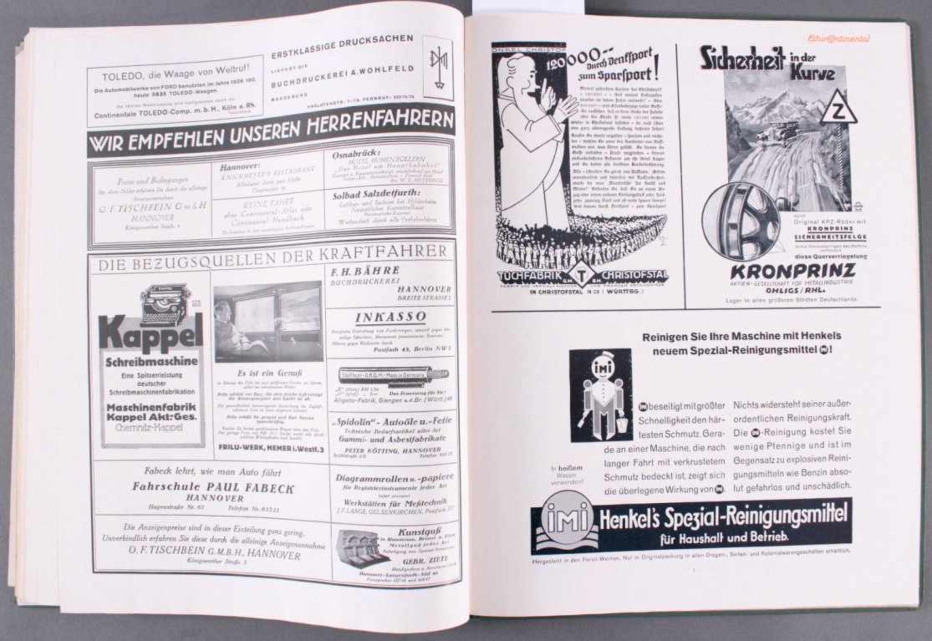 Echo Continental Jahrgang 1930Caoutschouc-Compagnie GmbH Hannover, Abbildungen und Textzum Thema - Image 5 of 6