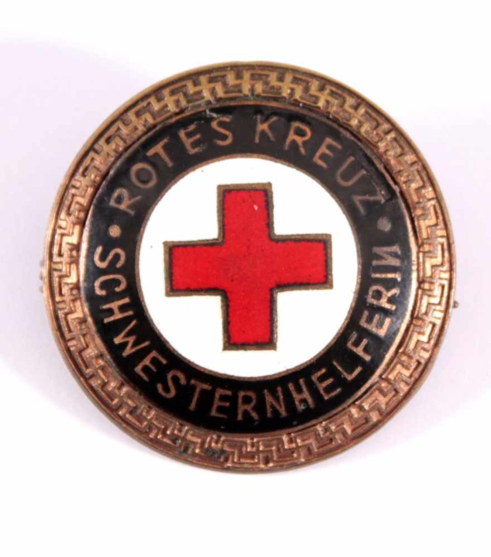 Deutsche Rotes Kreuz, Schwesternhelferin emailliertCa. D- 3,8 cm