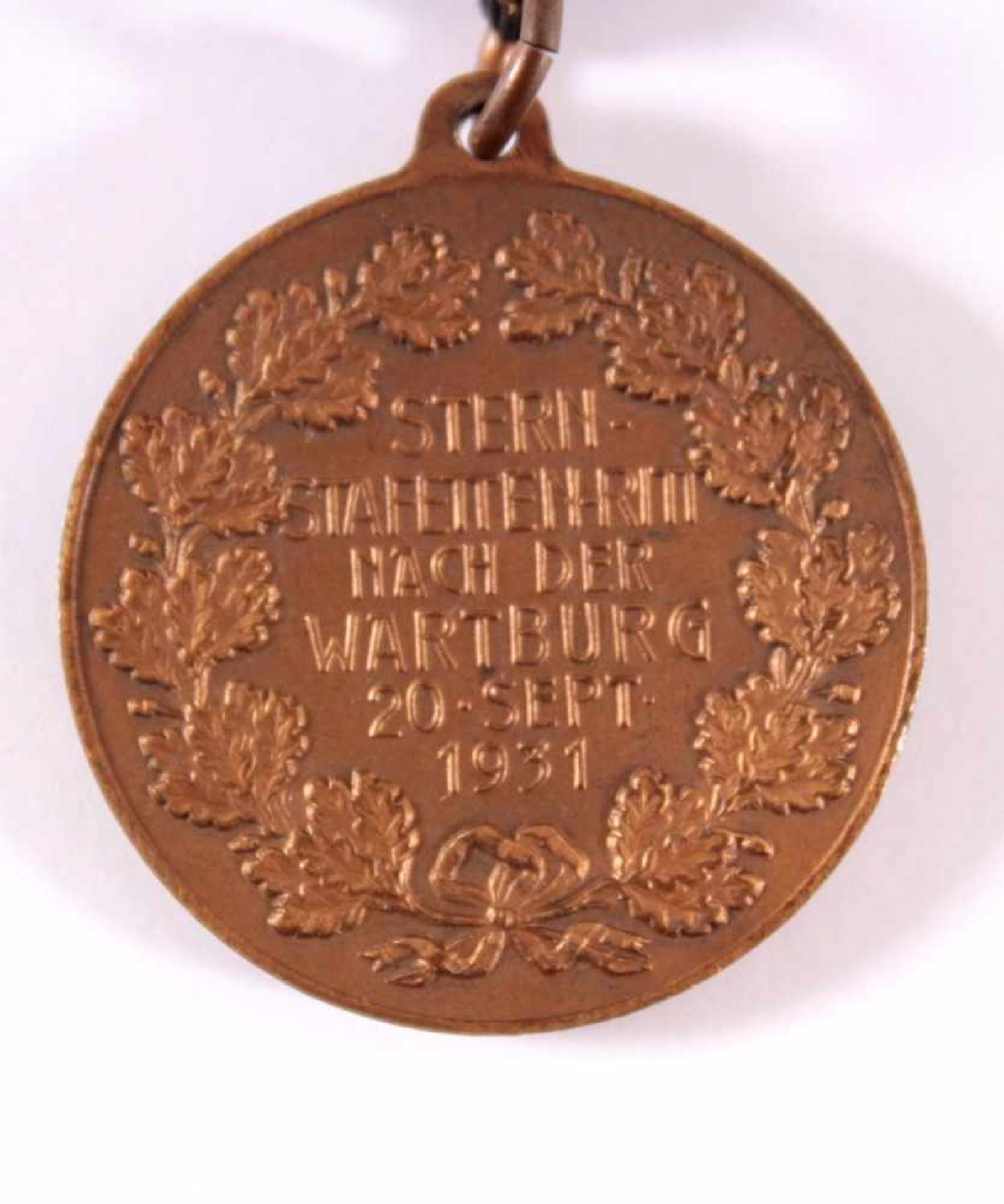 Medaille Stern Staffetten Ritt, Eisenach 1931VS: ohne Text, Motive: Wartburg und 4 Reiter im - Bild 3 aus 3