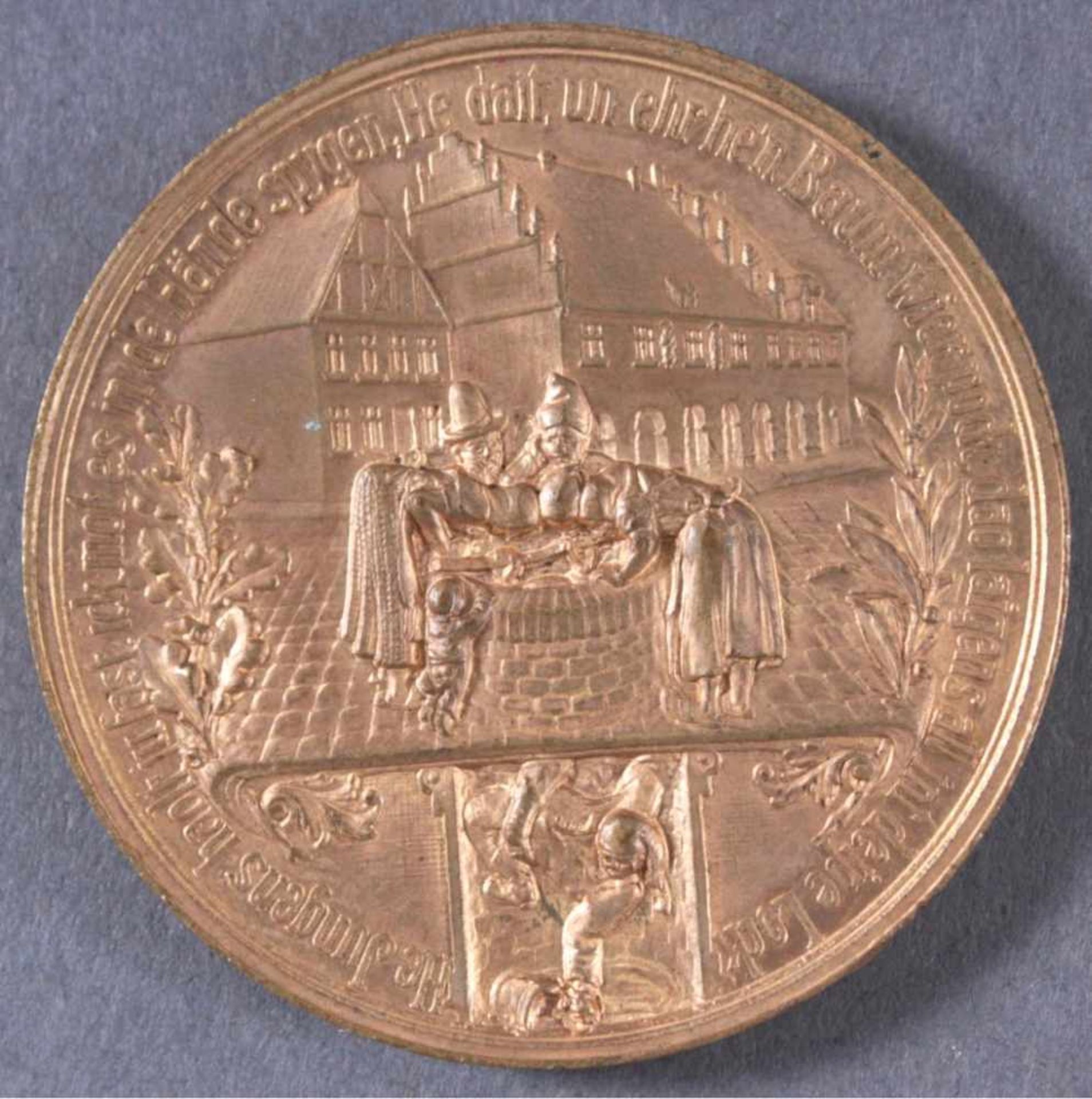 Medaille 700 Jahre Stadt Beckum 1924Mittelalterliches Motiv mit zeitgenössischen Spruch RS:Beckum - Bild 2 aus 2
