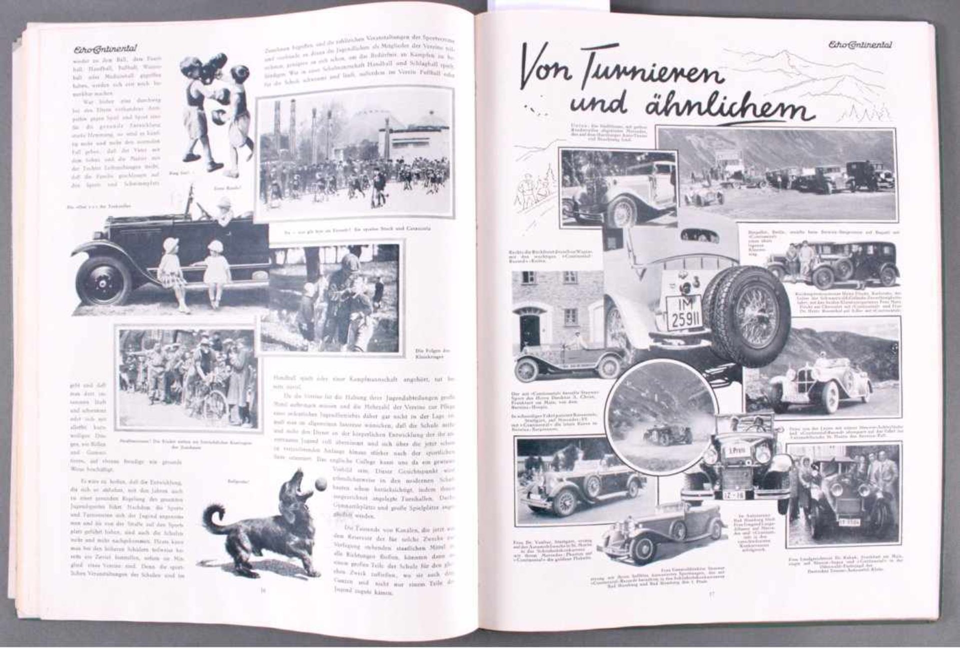 Echo Continental Jahrgang 1930Caoutschouc-Compagnie GmbH Hannover, Abbildungen und Textzum Thema - Image 4 of 6