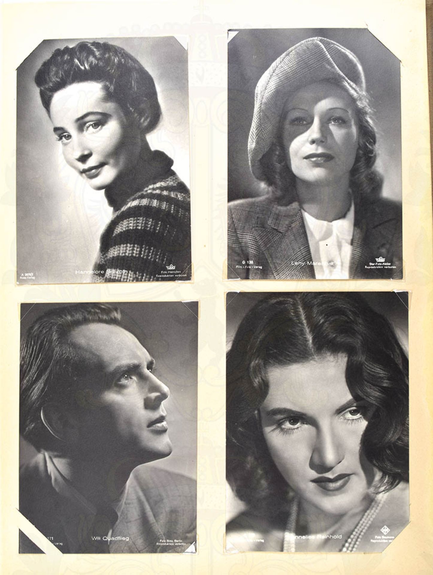 KUNSTBLÄTTER DER FILMWOCHE, Steck-Album mit 104 Foto-AK, um 1940, dabei: Zarah Leander, Käthe - Bild 3 aus 3