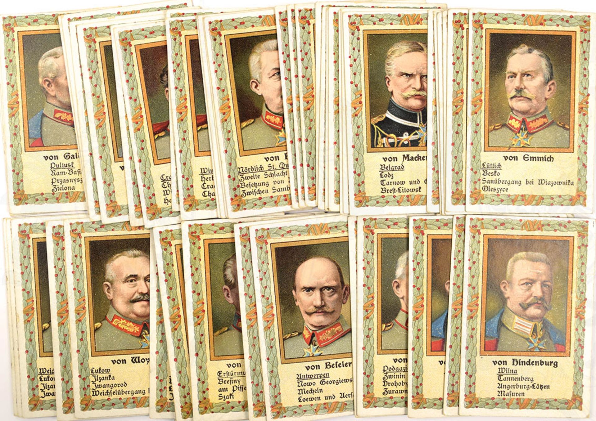 HEERFÜHRER-QUARTETT, Verlag J. W. Spear & Söhne, Nürnberg-Doos, 60 farbige Kunstdruck-Karten mit - Bild 2 aus 2
