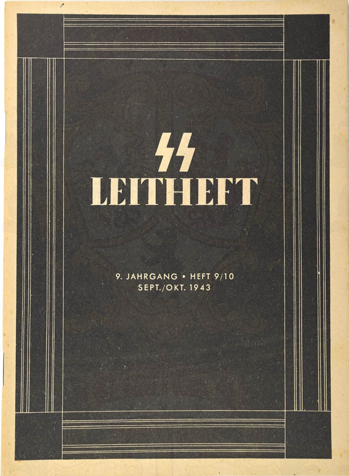 SS-LEITHEFT, 3. Jahrgang 1937-Nr. 5, Abb., 86 Textseiten, Beiträge u. a. "Hier lacht der SS-Mann",