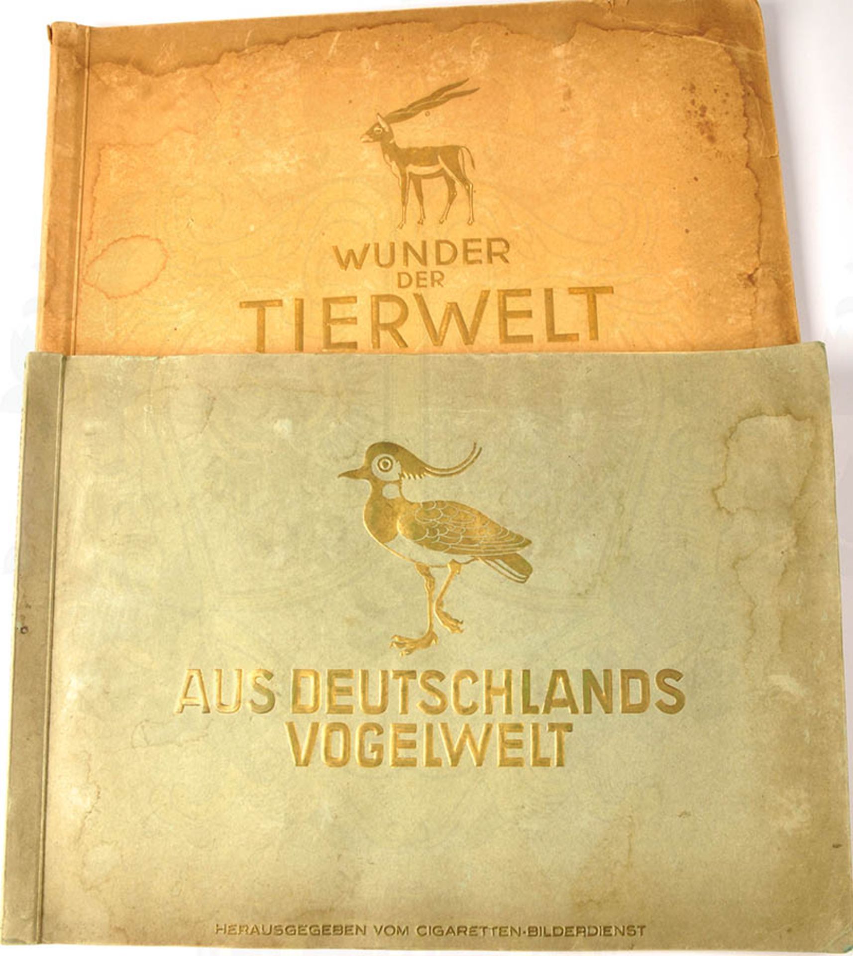 KONVOLUT: "Palmin-Post"; "Zeppelin-Weltfahrten"; "Die Nachkriegszeit 1918-1934"; "Olympia 1936", Bd.