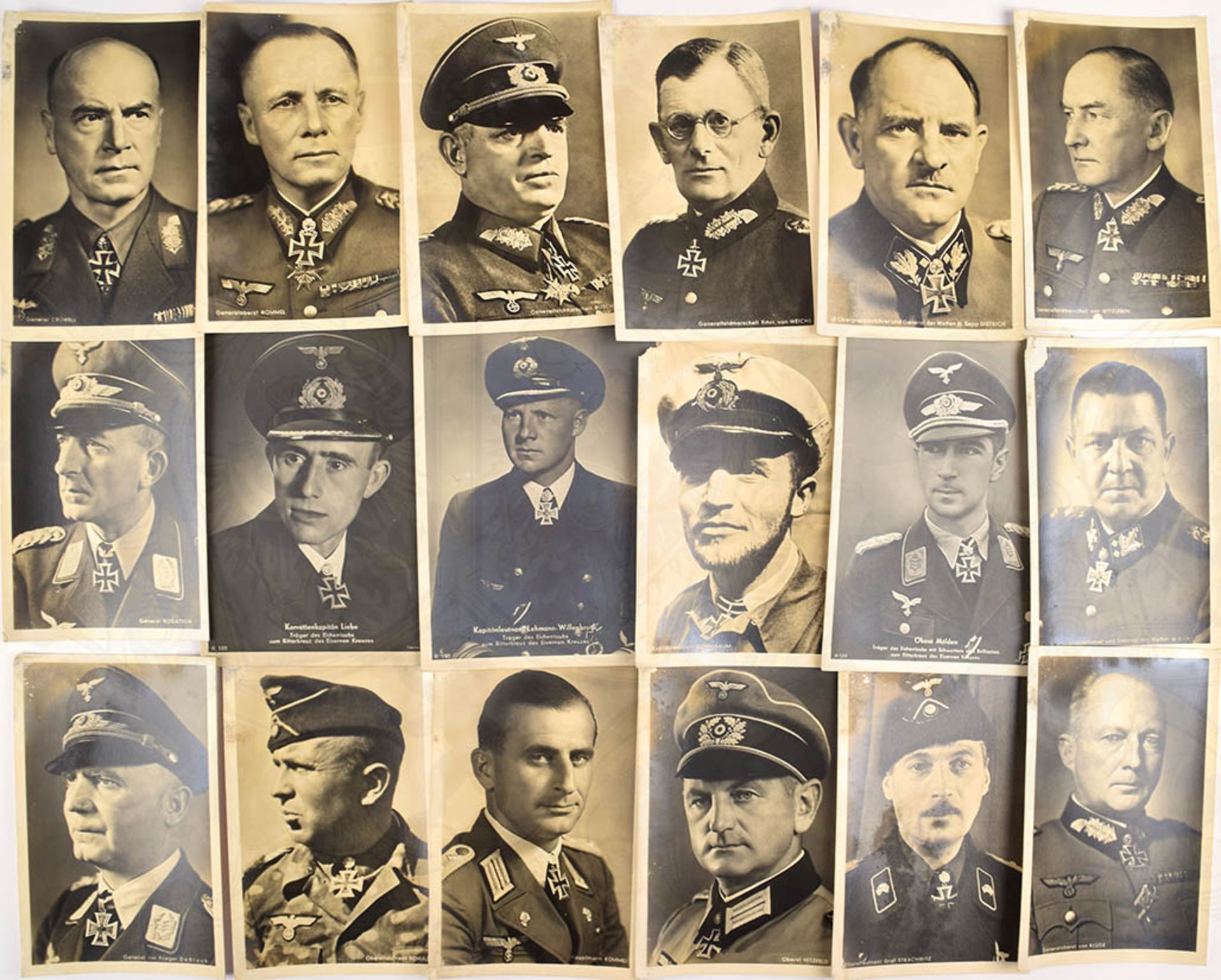 SAMMLUNG 69 FOTO-AK, meist Hoffmann-V., 1x Manfred v. Richthofen, sonst GFM/Generale u. Offiziere v.