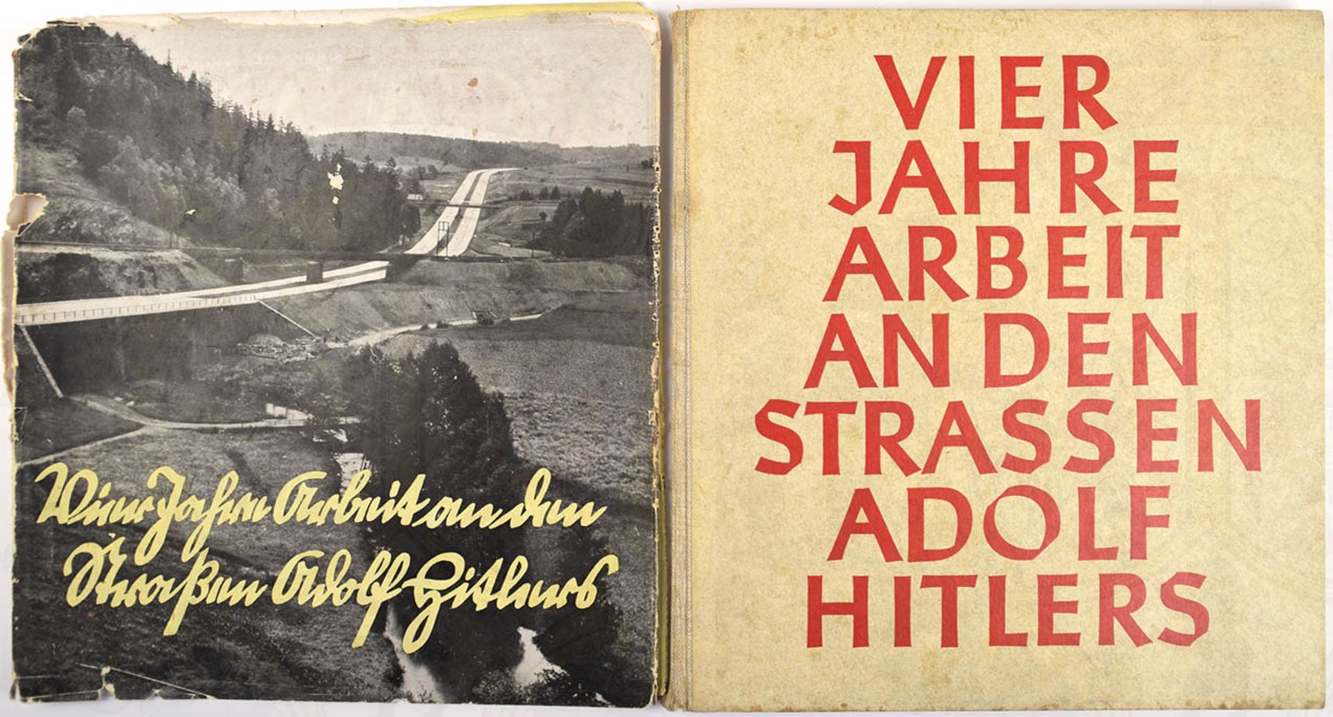 VIER JAHRE ARBEIT AN DEN STRAßEN ADOLF HITLERS, Berlin 1937, 96 S., zahlr. Abb. u. Zeichn.,