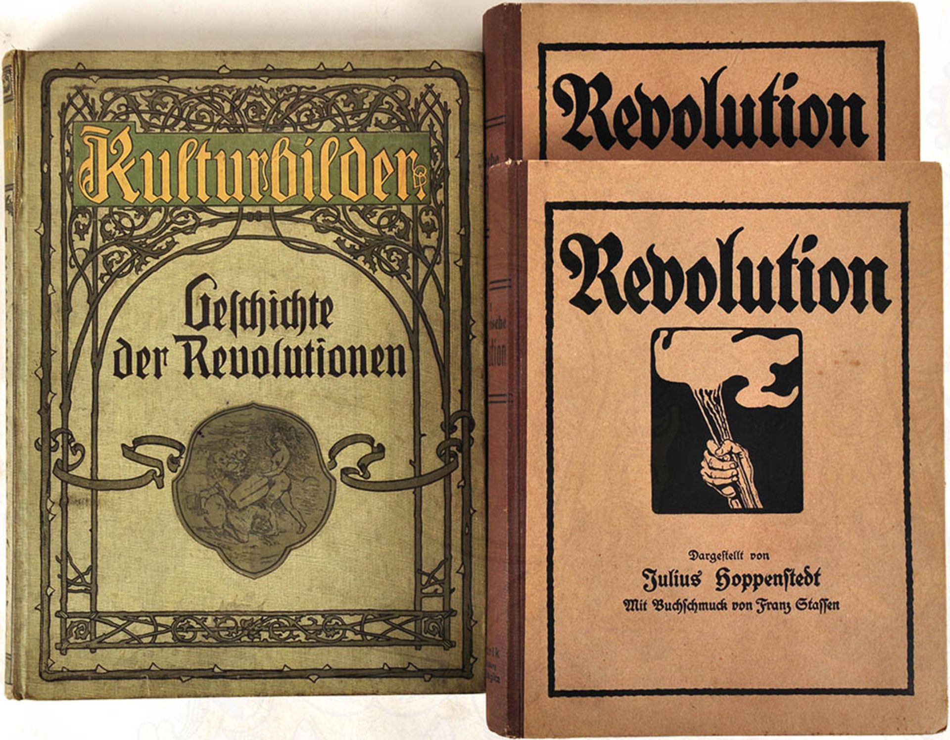 3 TITEL FRANZÖSISCHE REVOLUTION, "Die Franz. Revolution", (b. z. Luneviller Frieden 1801), J.