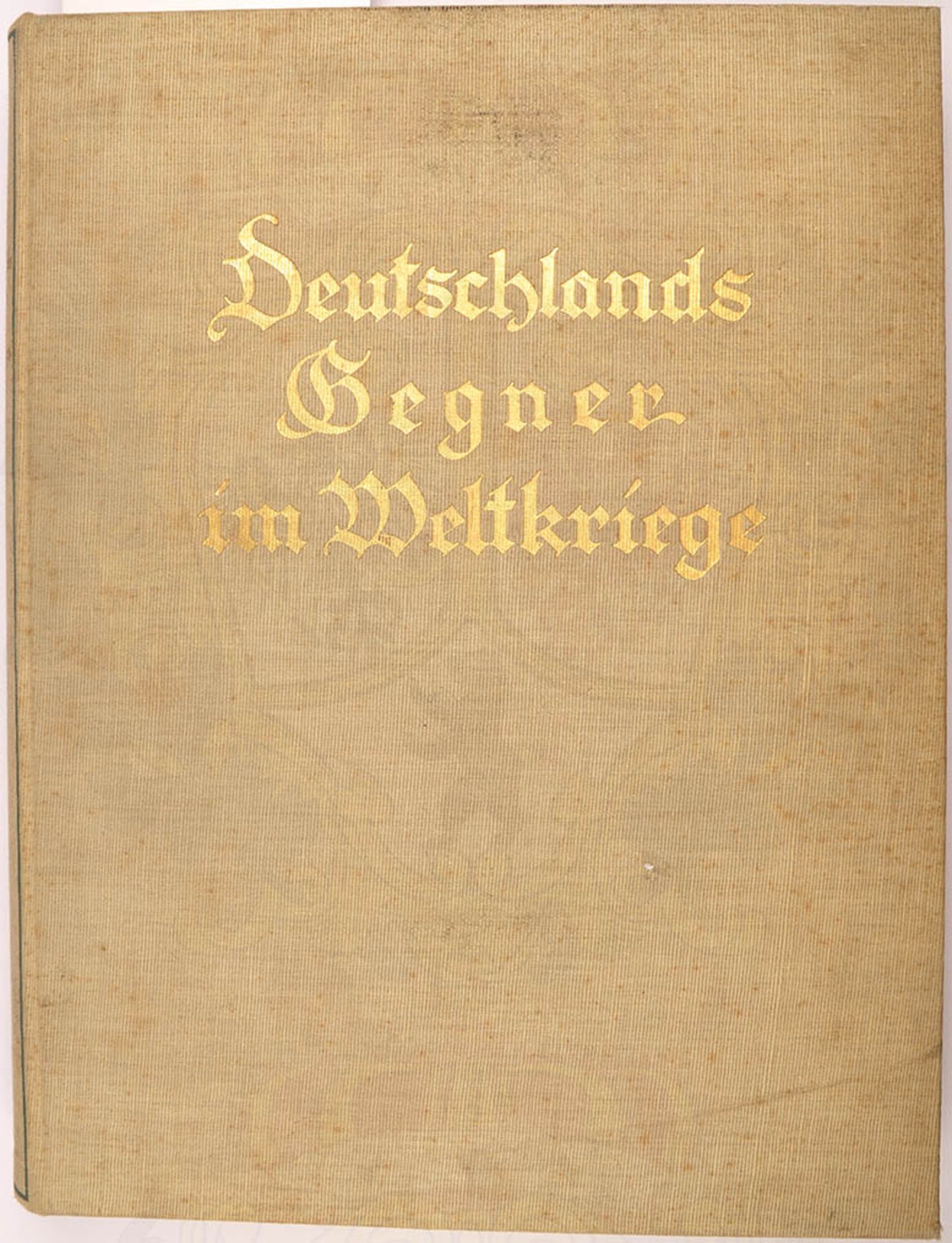 DEUTSCHLANDS GEGNER IM WELTKRIEGE, Verlag H. Klemm, Berlin-Grunewald o. J. (um 1925), 332 S., 80