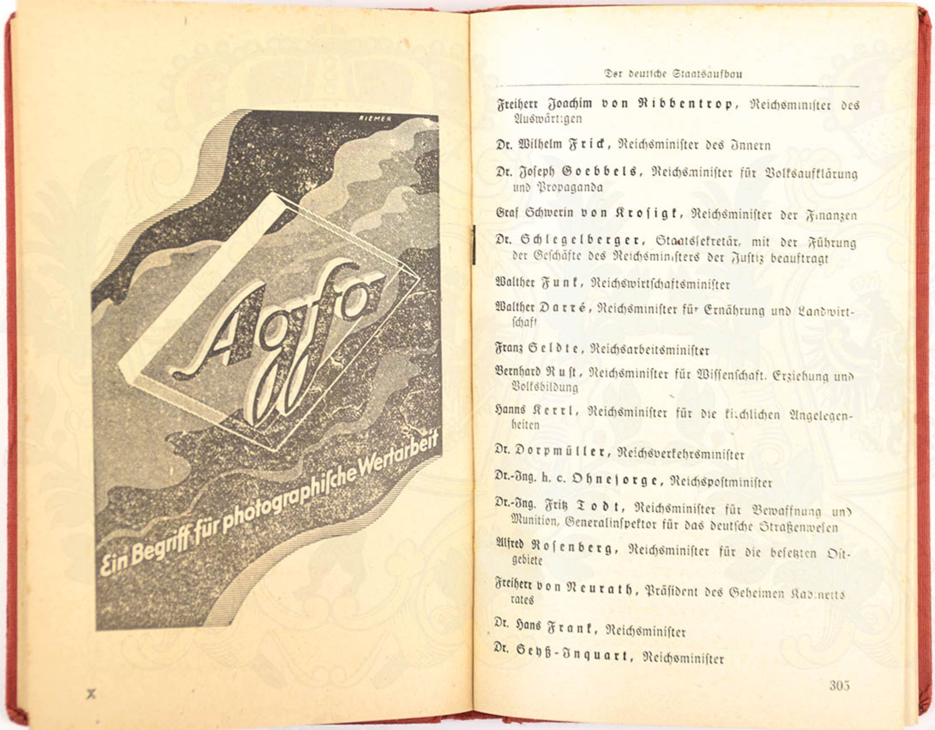 NATIONALSOZIALISTISCHES JAHRBUCH 1942, Zentralverlag der NSDAP München, 504 S., Abb., Ehrentafel, - Image 2 of 2