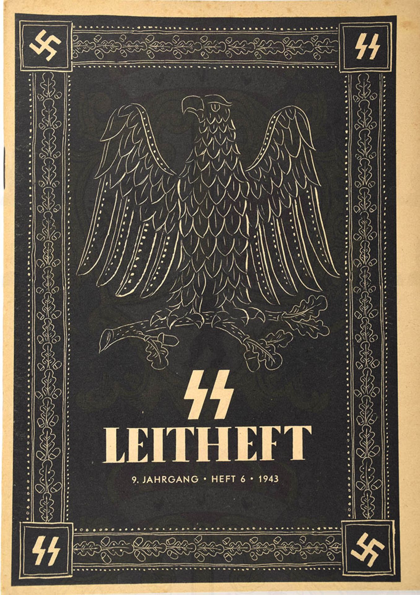SS-LEITHEFT, 6. Jahrg. 1940-Folge 12a, Fotos, 24 Text- u. 12 Bildseiten, Umschlag m.