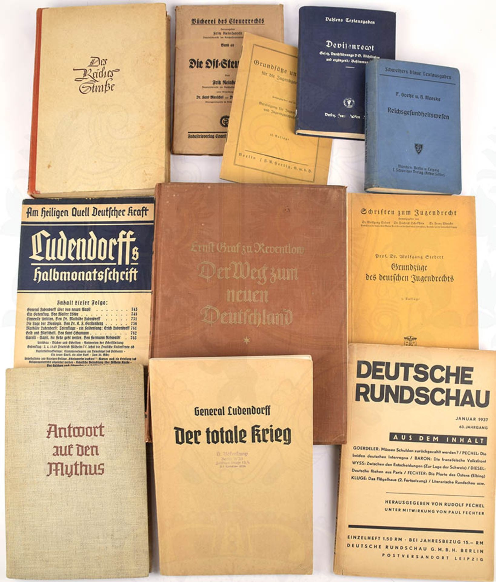 11 TITEL: Reichsgesundheitswesen; Devisenrecht; Die Ost-Steuerhilfe; Grundzüge d. dt. - Bild 2 aus 2