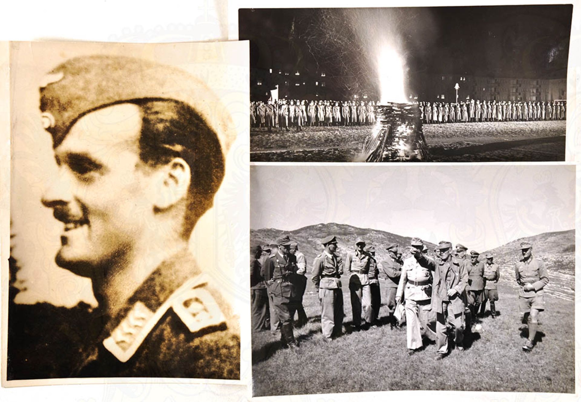 3 PRESSEFOTOS, RK-Träger Oberfeldwebel Edmund Wagner JG 51, 1942; General d. Gebirgstruppe Ludwig