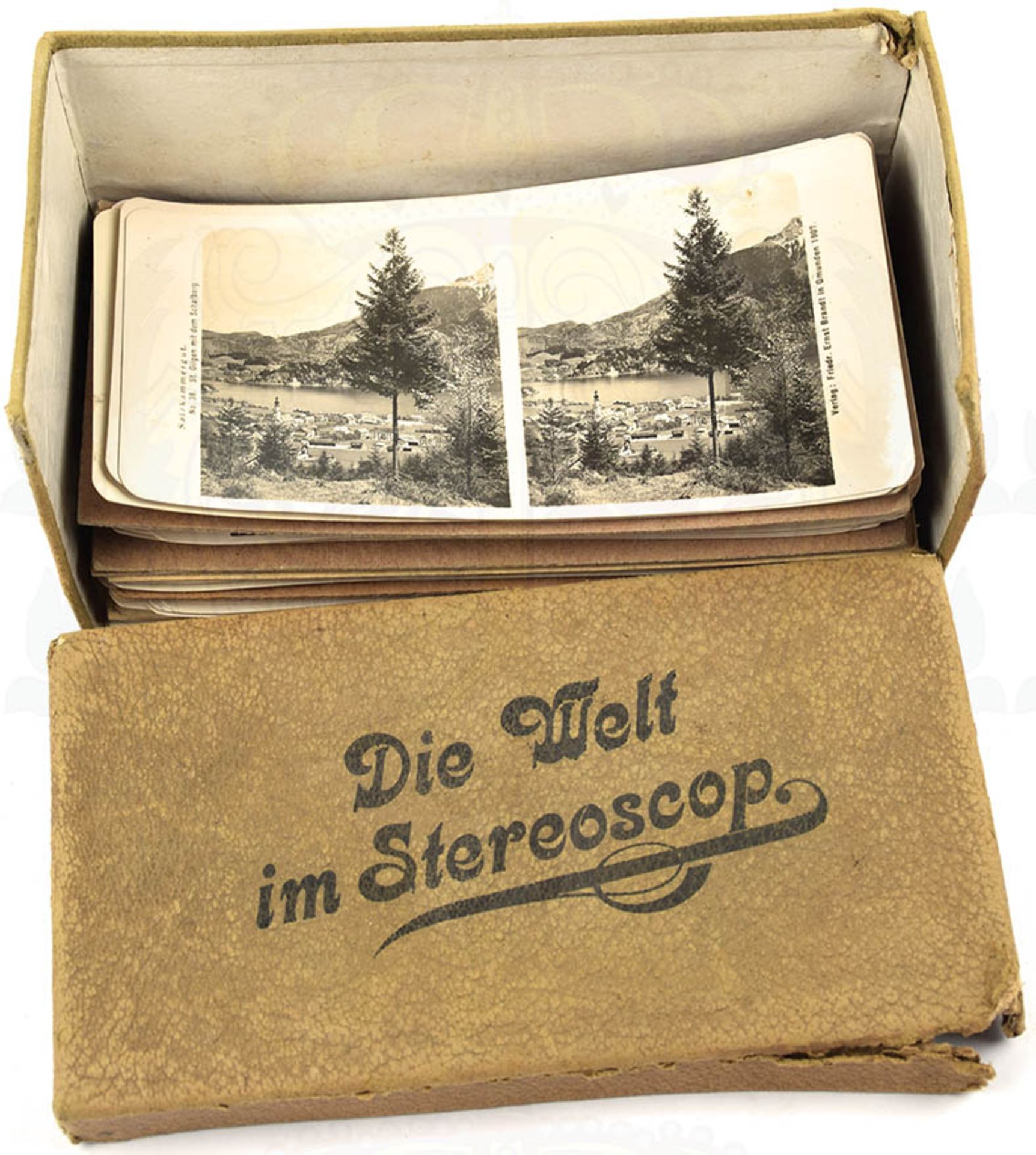 SAMMLUNG STEREO-FOTOS, ca. 100 Stk., österr. Landschaften, Ortschaften, Alpengipfel etc., Tirol, - Bild 2 aus 3