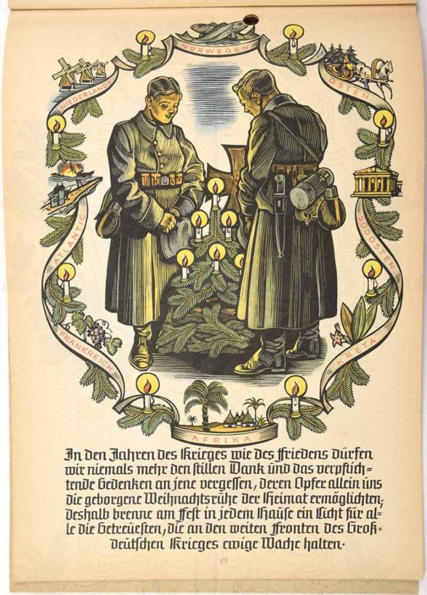 VORWEIHNACHTEN, Sonderdruck v. Amt f. Schulungsbriefe d. NSDAP, 1941, zahlr. farb. Abb. z. - Bild 2 aus 3