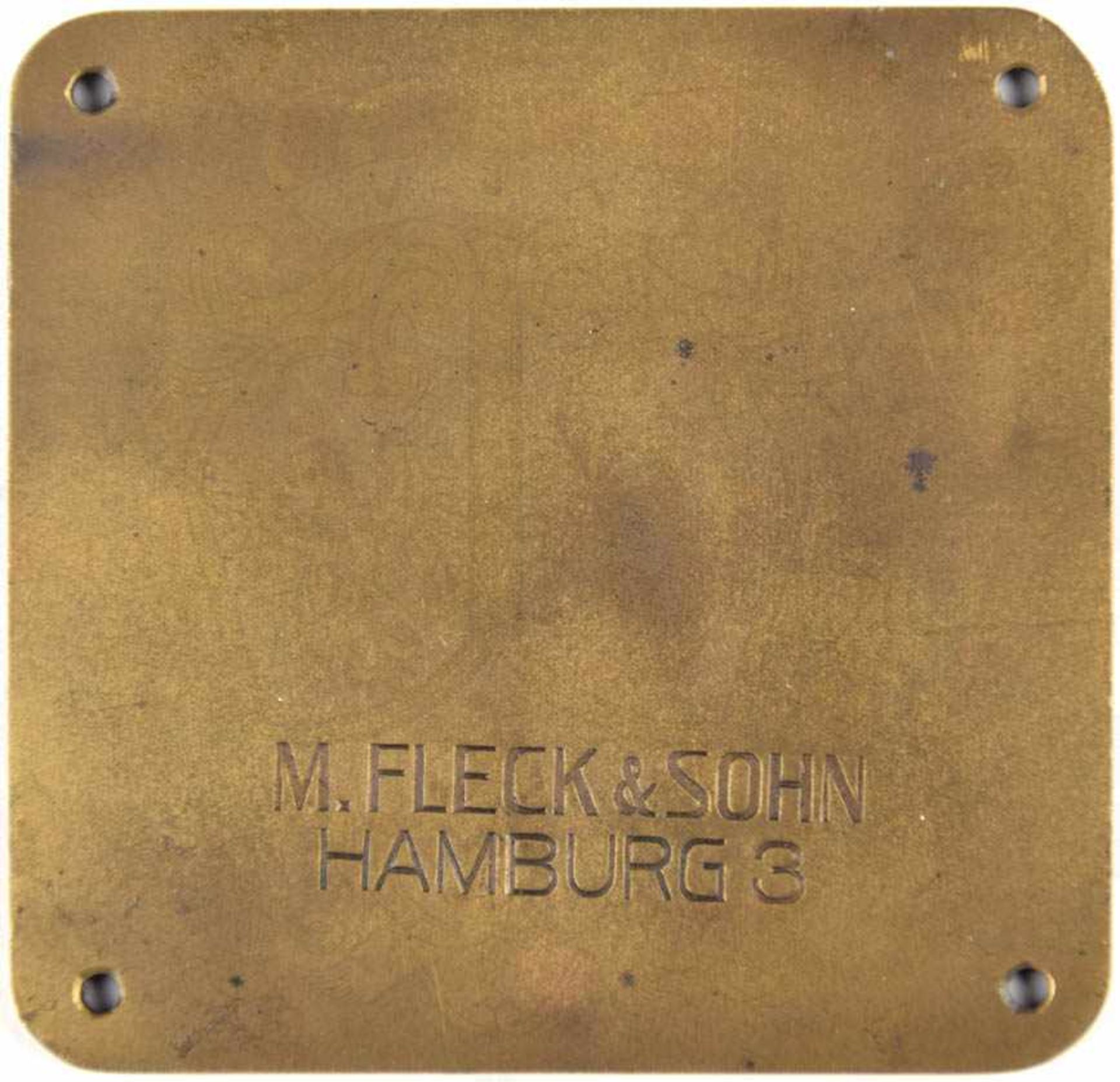 PLAKETTE 5. NACHTORIENTIERUNGSFAHRT POLIZEI HAMBURG, „MSA 1931“, Bronze, erhaben gepr. m. - Bild 2 aus 2