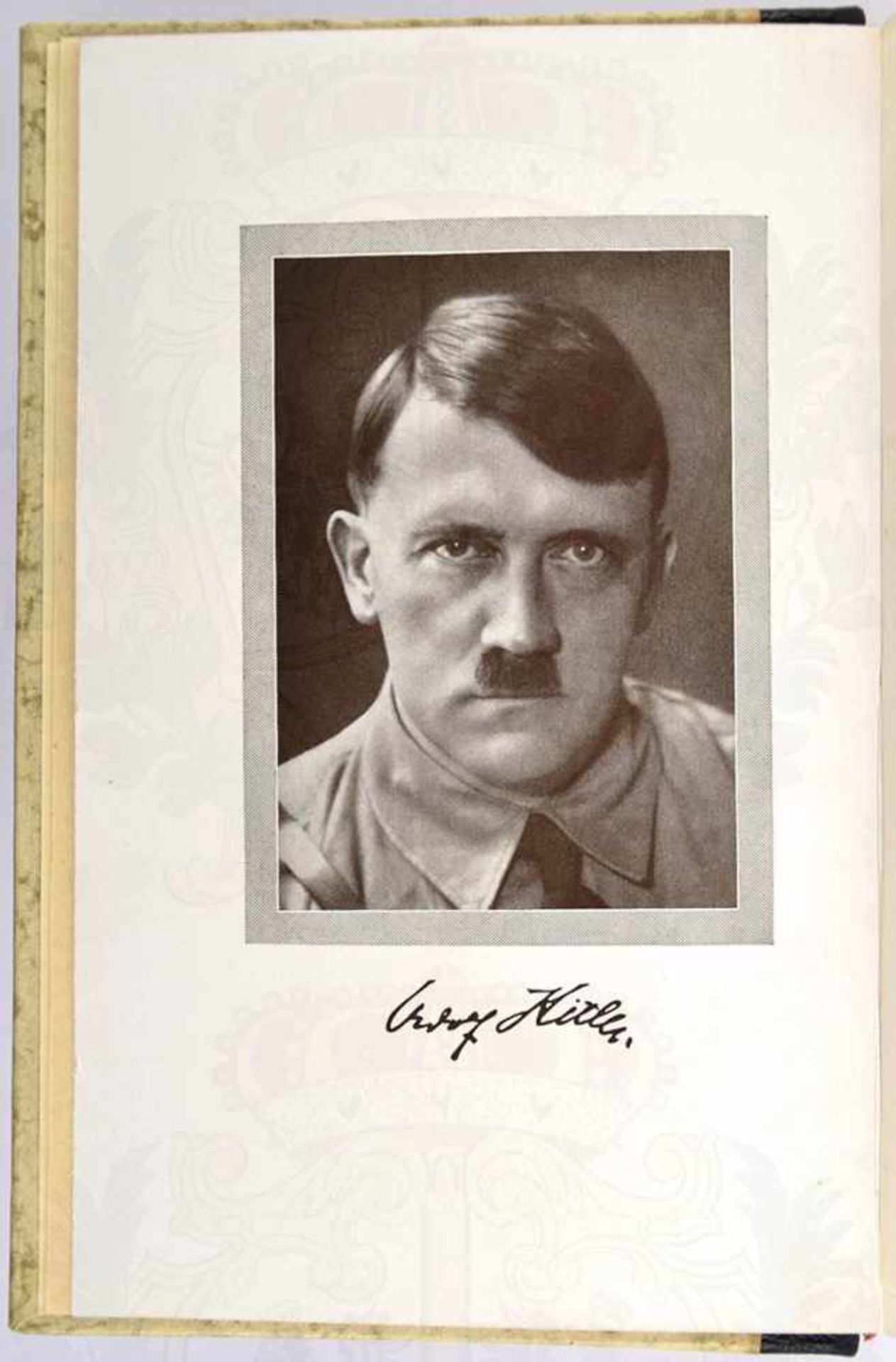 MEIN KAMPF, Adolf Hitler, Hochzeitsausgabe, Eher Verlag, 1938, Porträtbild, 781 S., goldgepr. - Bild 3 aus 4