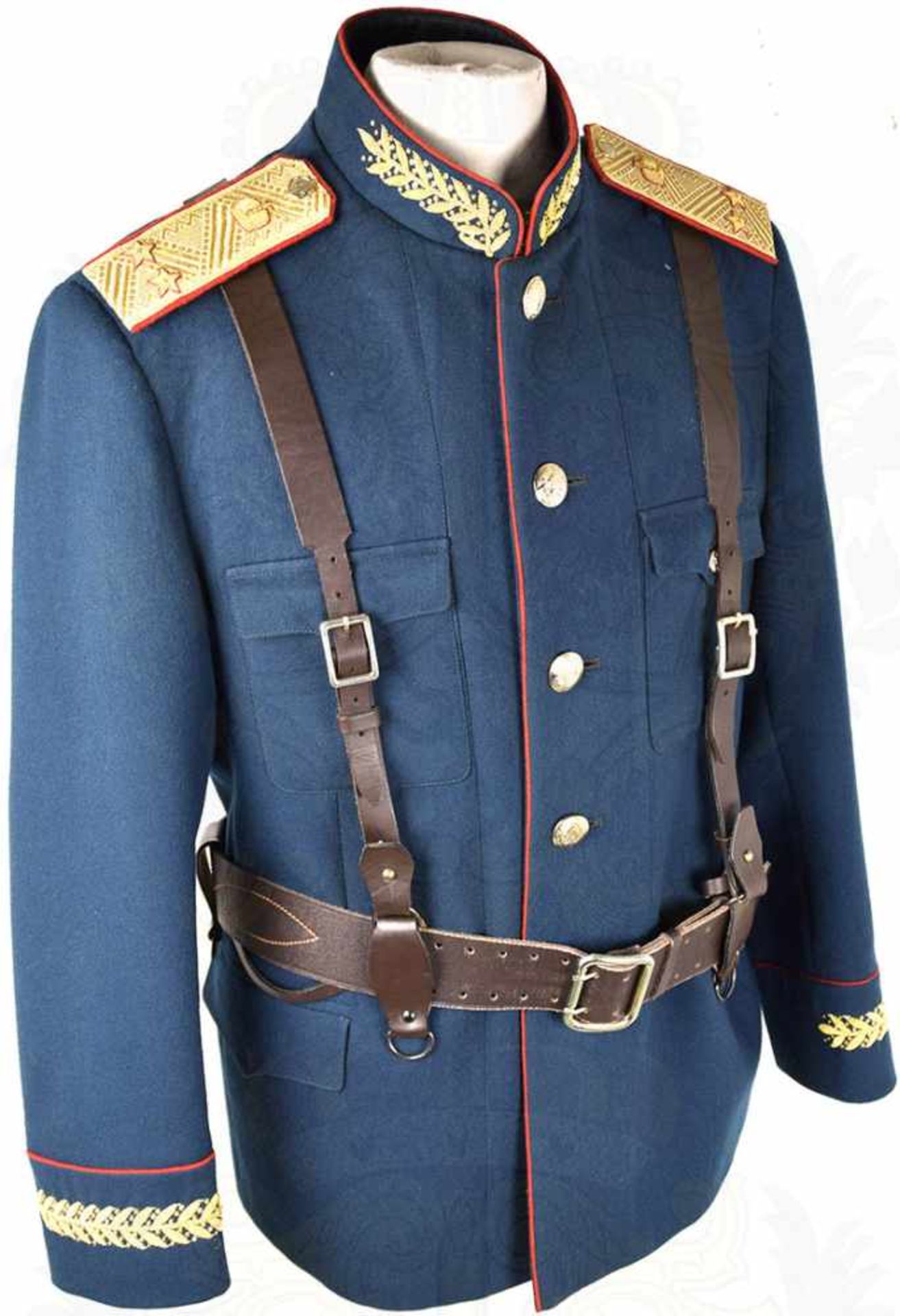 PARADEUNIFORM FÜR EINEN GENERALLEUTNANTS WEIßRUSSLAND, Dienstrock, dunkelgrünes Tuch, entspr.