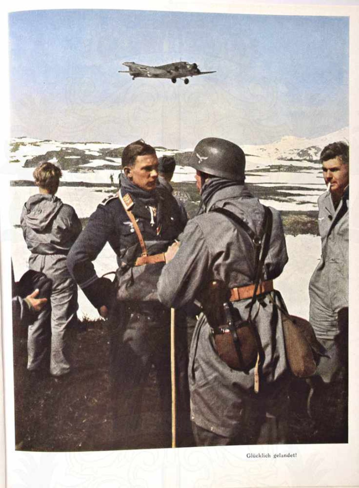 NARVIK IM BILD, „Deutschlands Kampf unter der Mitternachtssonne“, 1941, 151 S., 127 tls. farb. - Bild 3 aus 3