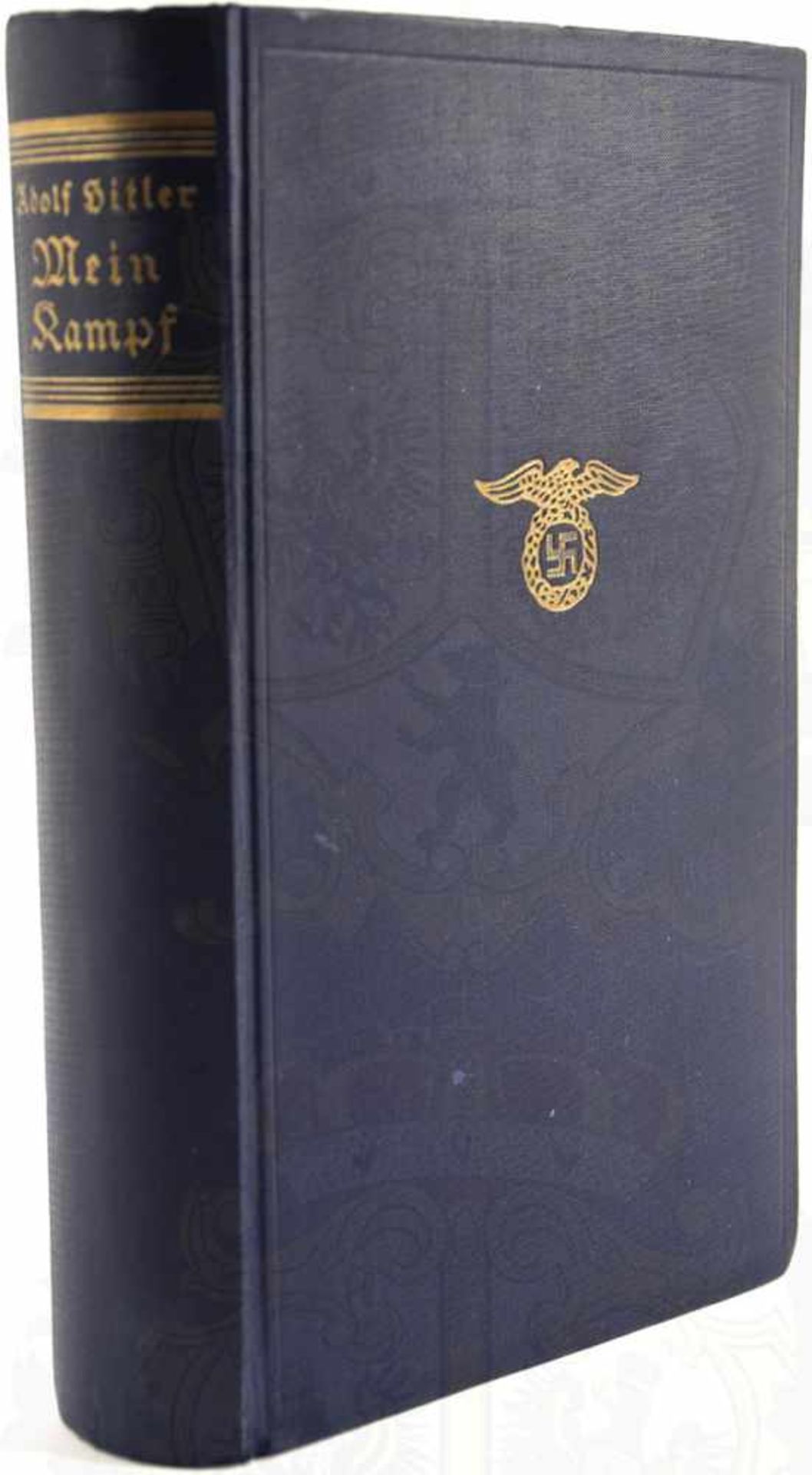 MEIN KAMPF, Adolf Hitler, Volksausgabe, Eher Verlag, 1935, Porträtbild, 781 S., Blanko-Vorsatz