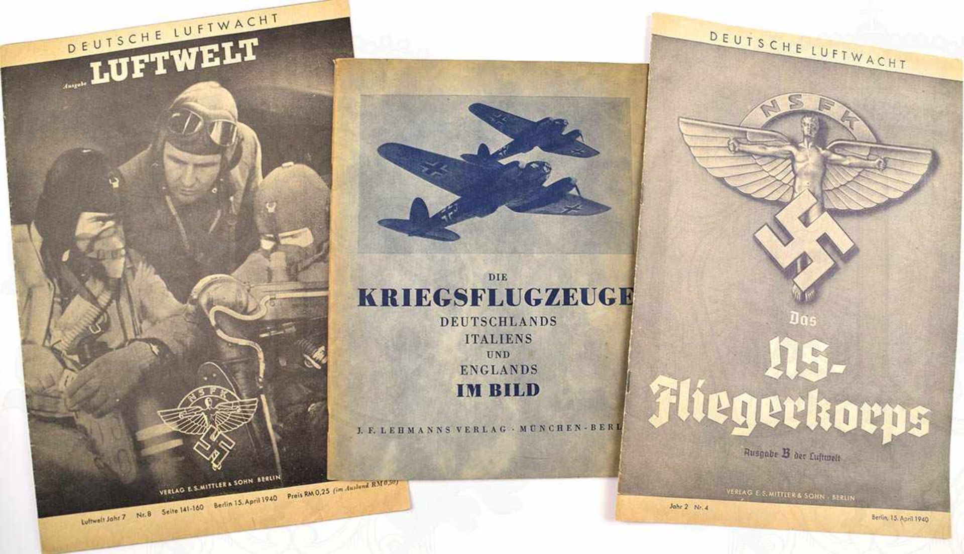 3 TITEL, „Die Kriegsflugzeuge Deutschlands, Italiens u. Englands im Bild“, Lehmanns-V. 1942, 32