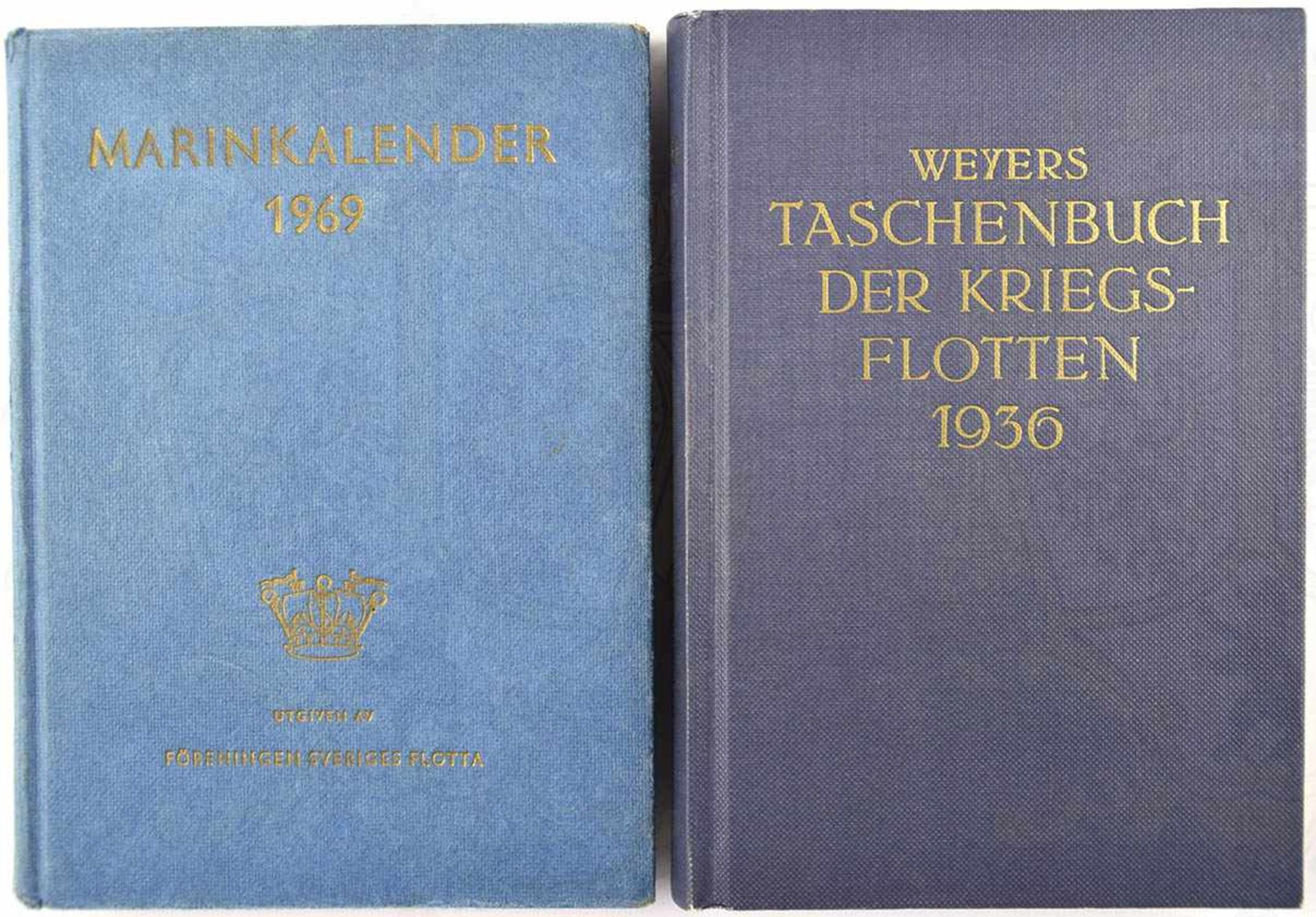 2 FLOTTEN-TASCHENBÜCHER: „Weyers Taschenbuch der Kriegsflotten 1936“, Nachdruck (1996) des Originals