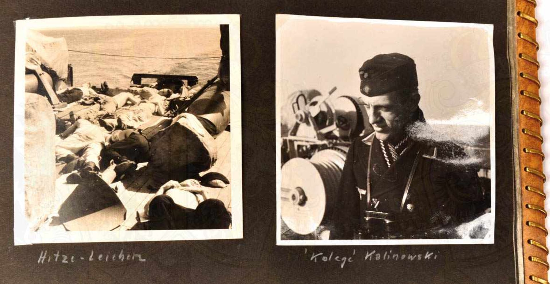 FOTOALBUM EINES OBERMAATEN, auf Minensuchboot M 29 (3. Minensuchflottille), ca. 85 Aufnahmen, tls. - Bild 10 aus 10