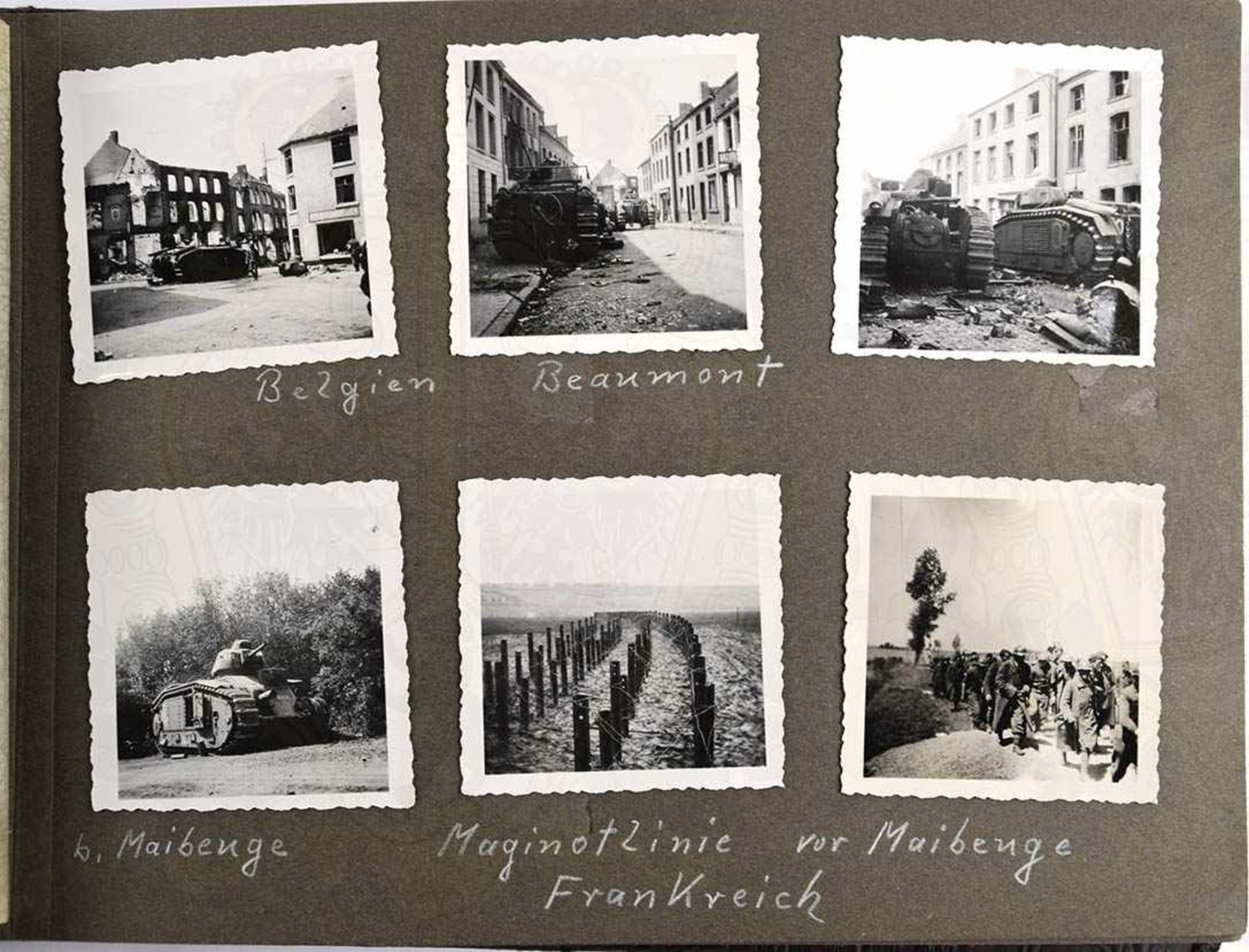 2 FOTOALBEN EINES KANONIERS der 1. Batt./schwere Art.-Abt. 604, zus. ca. 470 Aufn. u. AK, 1940-1943, - Bild 3 aus 6