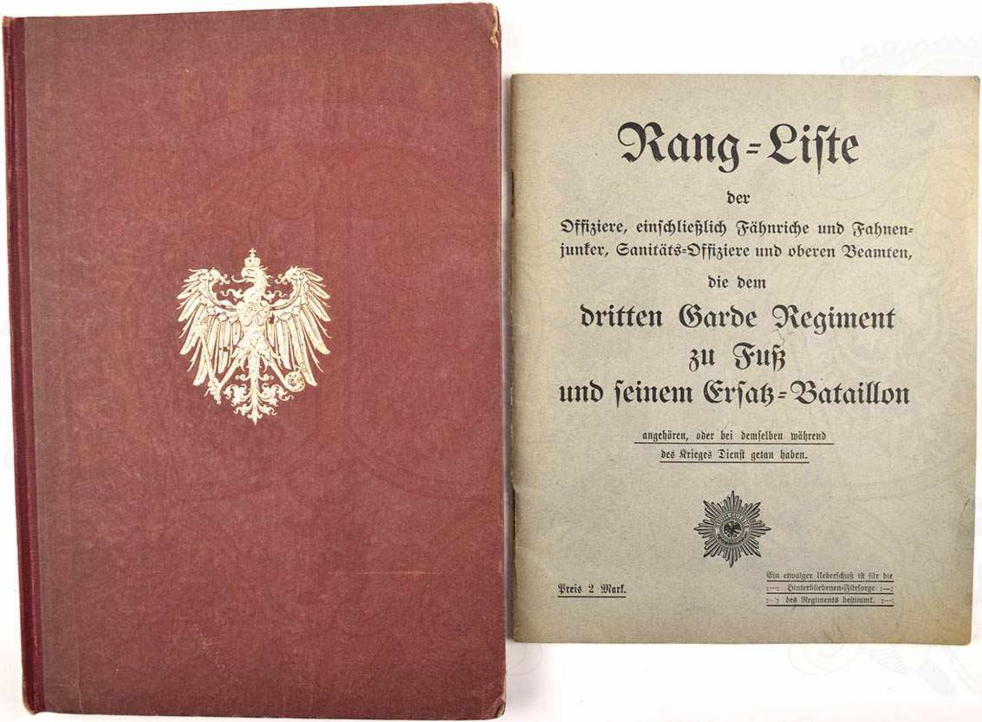 DIENSTALTERSLISTE 1917 DER OFFIZIERE d. Kgl. Preuß. Armee u. d. XIII. (Kgl. Württ.) AK, Verlag