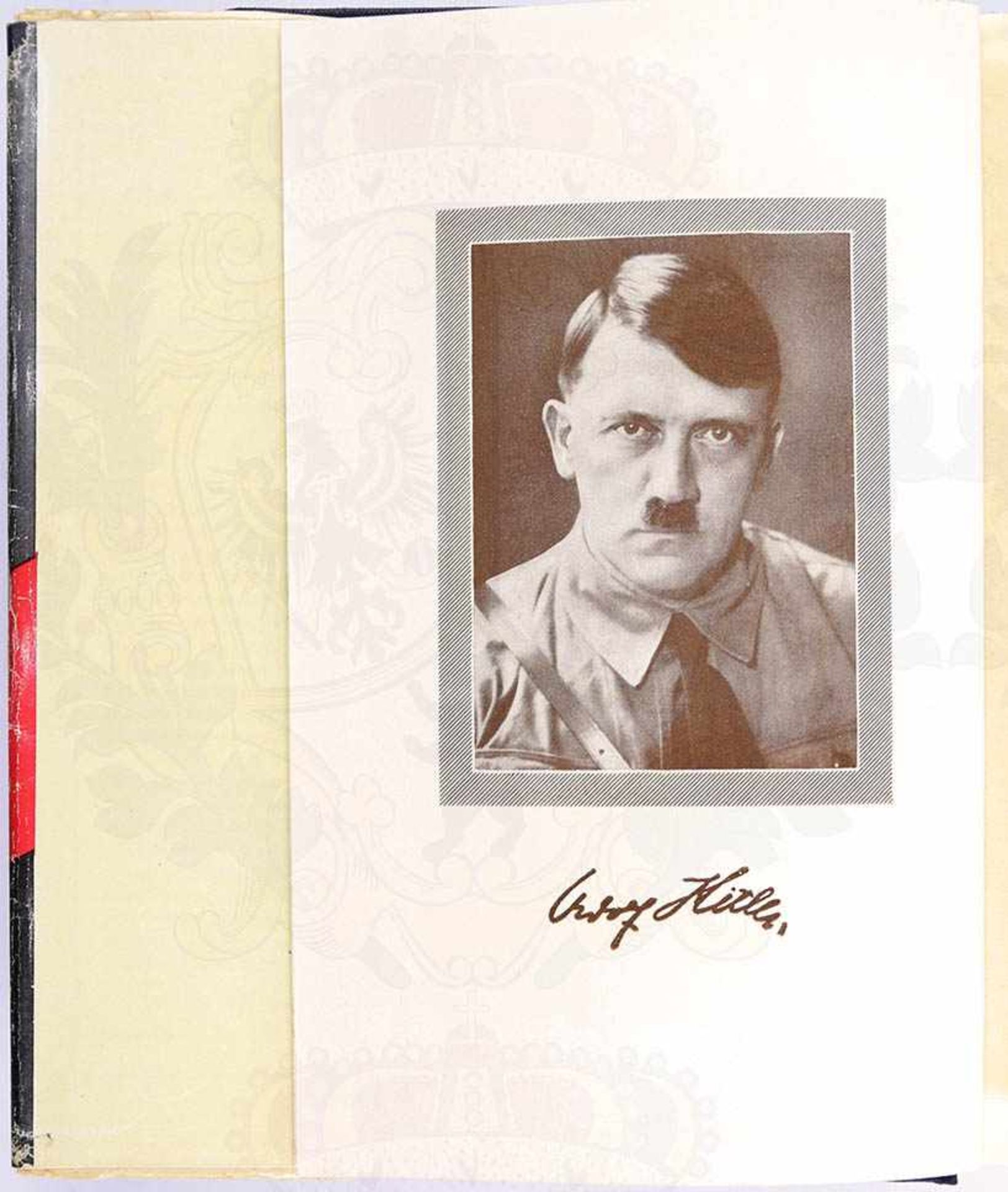 MEIN KAMPF, Adolf Hitler, Volksausgabe, Franz Eher Verlag, München 1934, 781 S., 1 Portraitbild, - Bild 2 aus 3