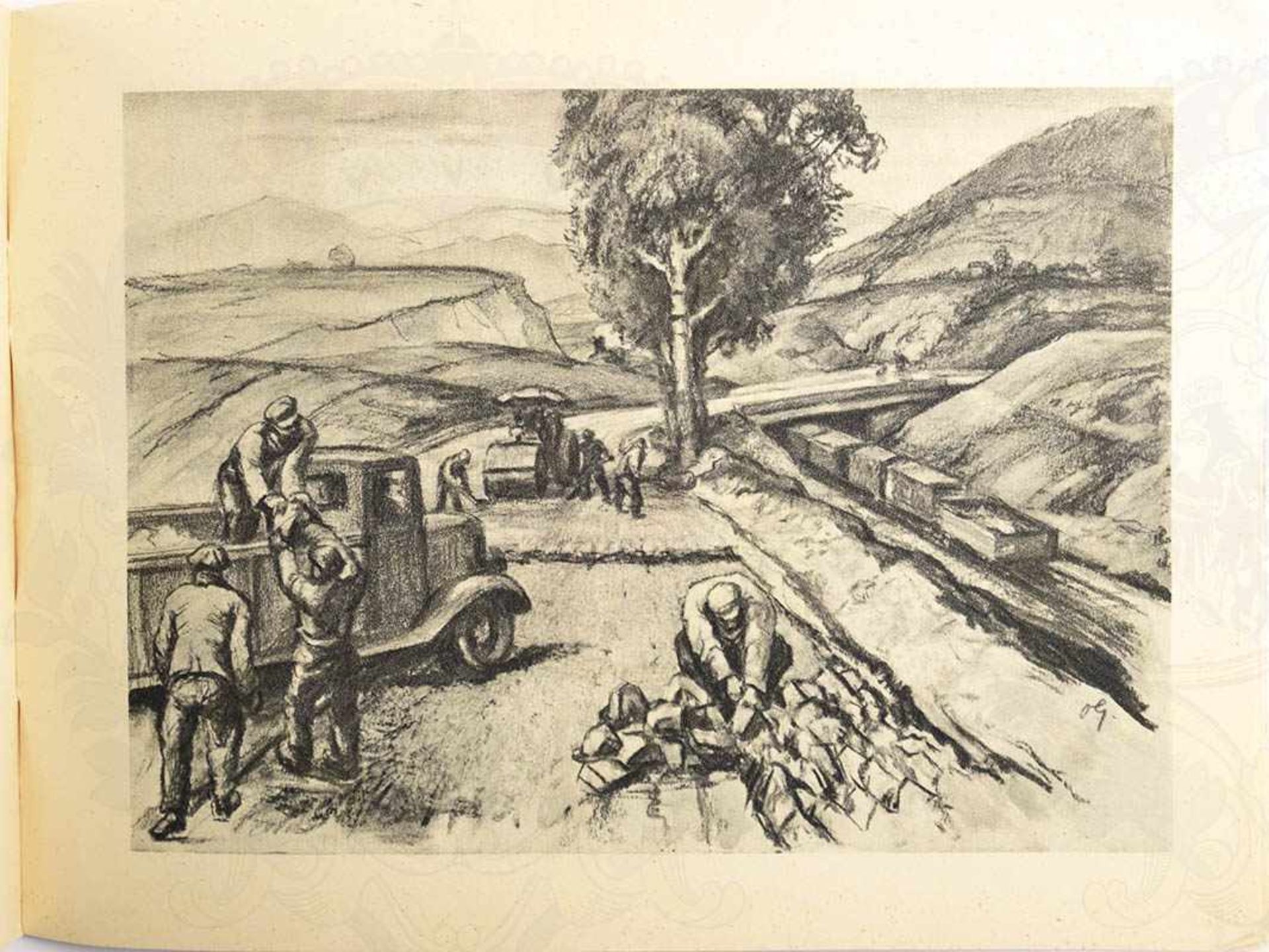 3 TITEL, „Das Bild des Krieges“, 1942, 108 S., mit zahlr. teils farbigen Abb., nach Zeichnungen u. - Bild 4 aus 4