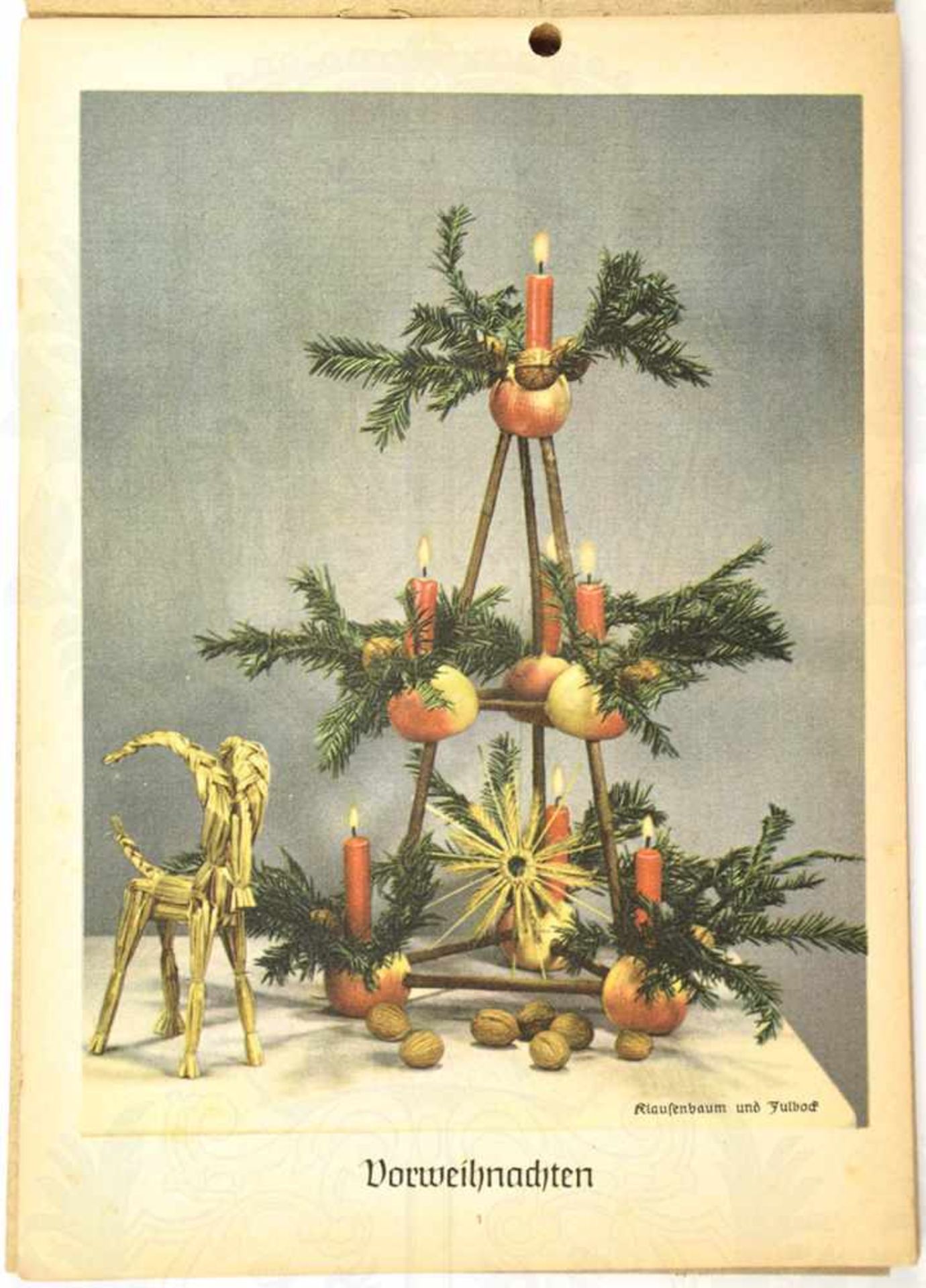 VORWEIHNACHTEN, Sonderdruck v. Amt f. Schulungsbriefe d. NSDAP, 1941, zahlr. farb. Abb. z. - Bild 3 aus 3